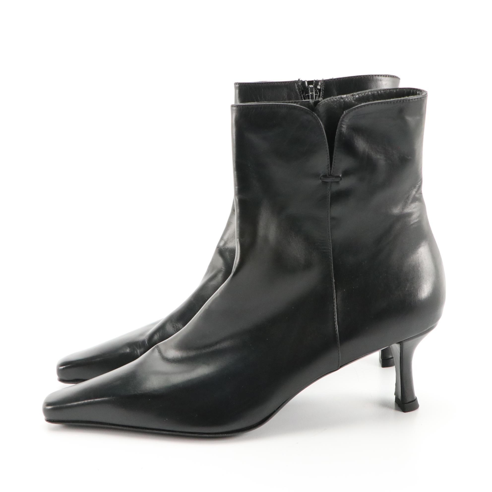 Stuart Weitzman Suede Boots, Leather Ankle Boots, and Textile Harness Booties