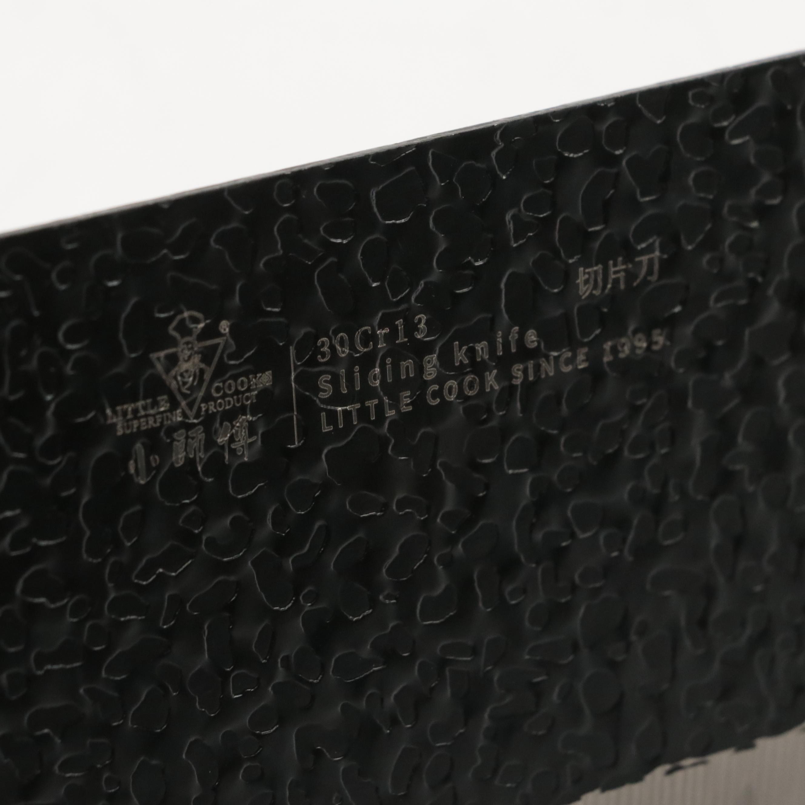 Little Cook Steel and Wooden Handled Chef Knife Set with Knife Roll