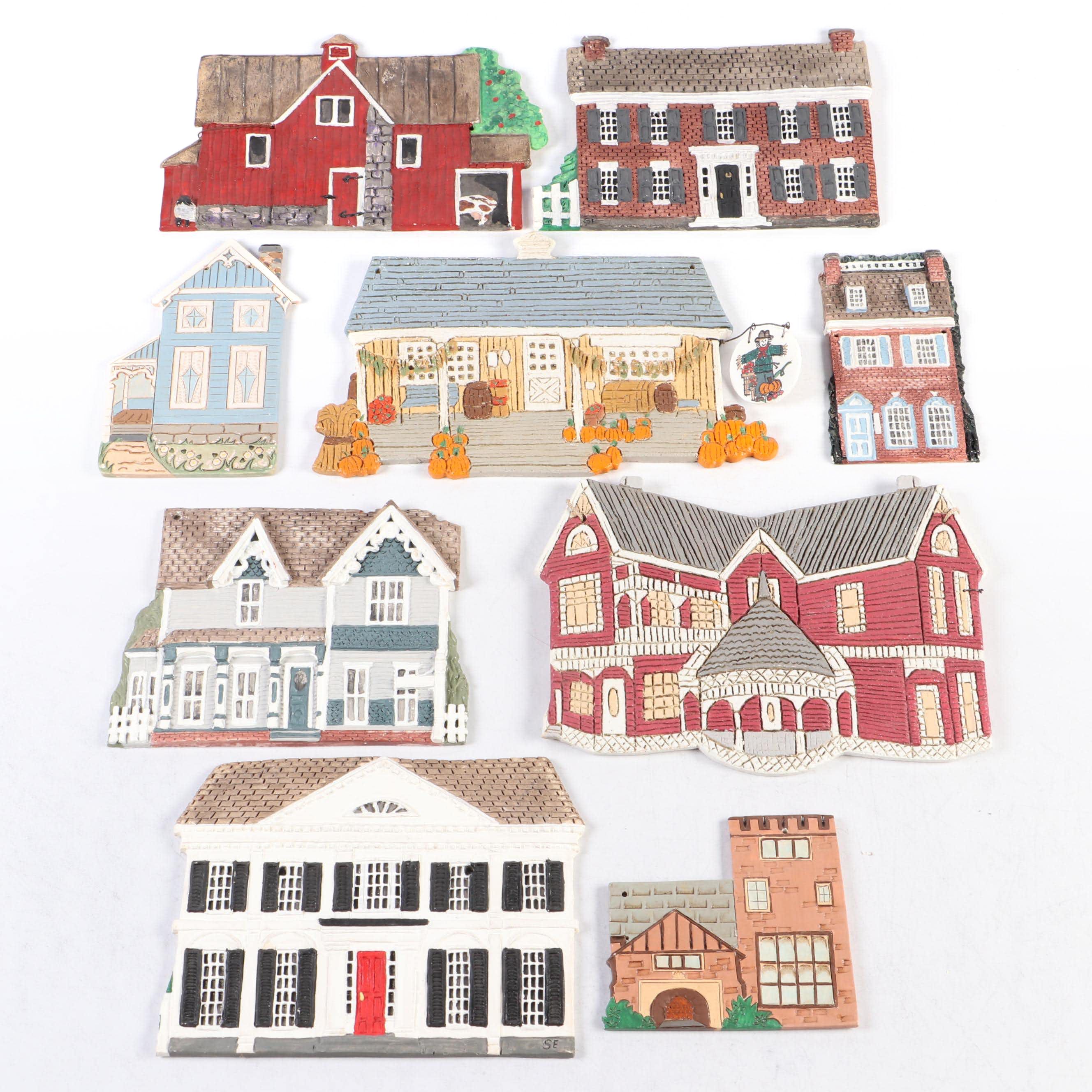 Shepard Eberly "Country Lane", "Victorian Way" More Ceramic House Facades