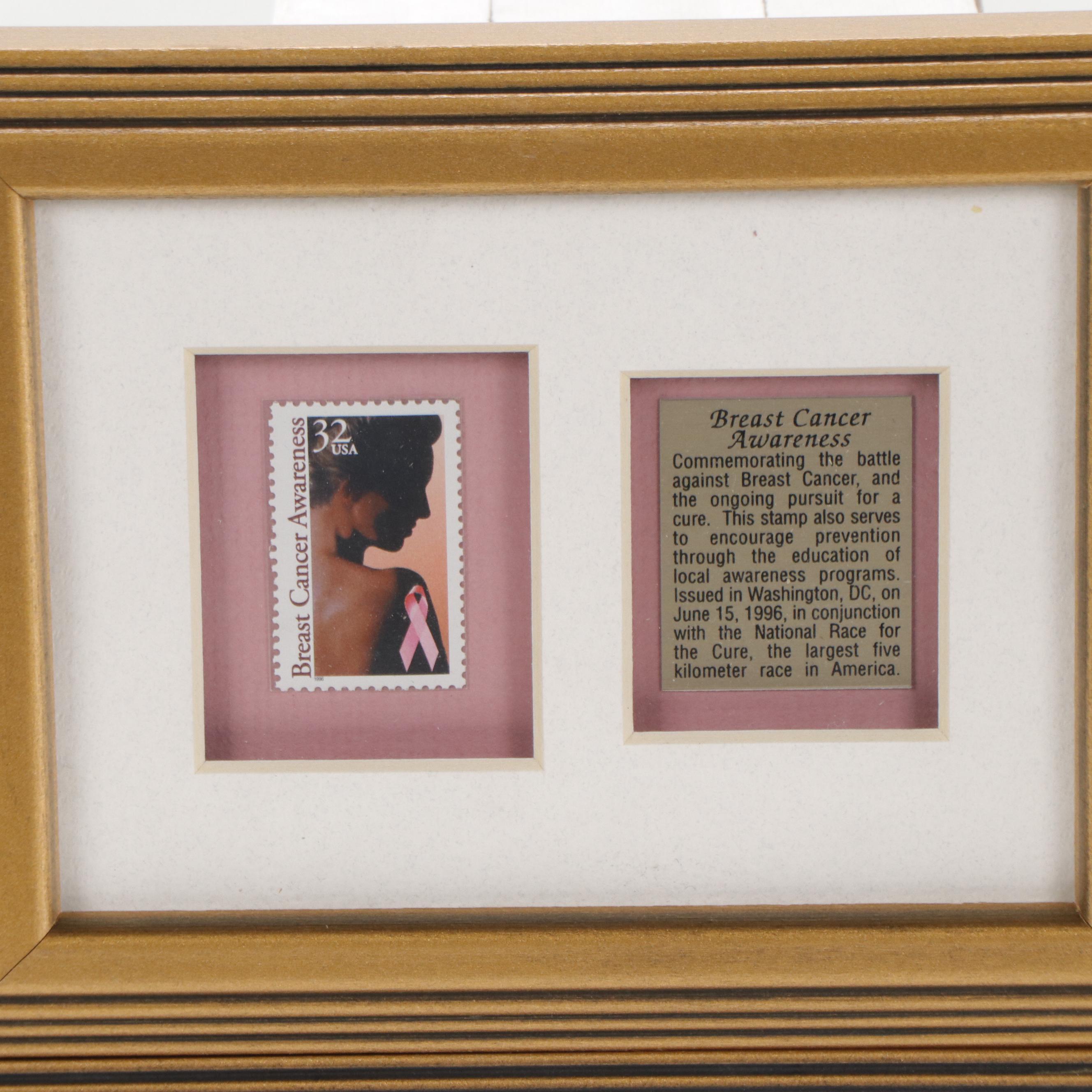 Breast Cancer Research and Breast Cancer Awareness Stamps, 1996 and 1998