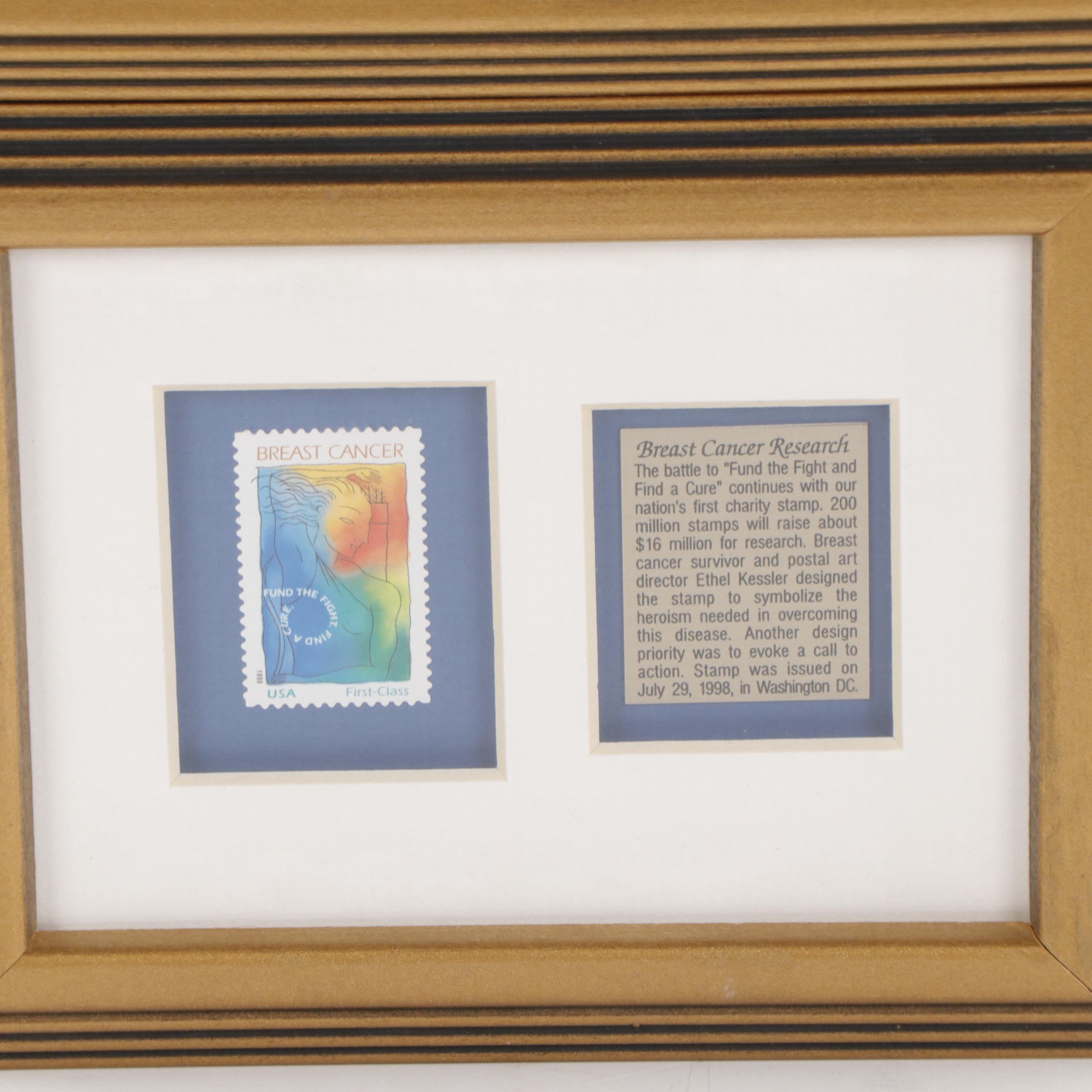 Breast Cancer Research and Breast Cancer Awareness Stamps, 1996 and