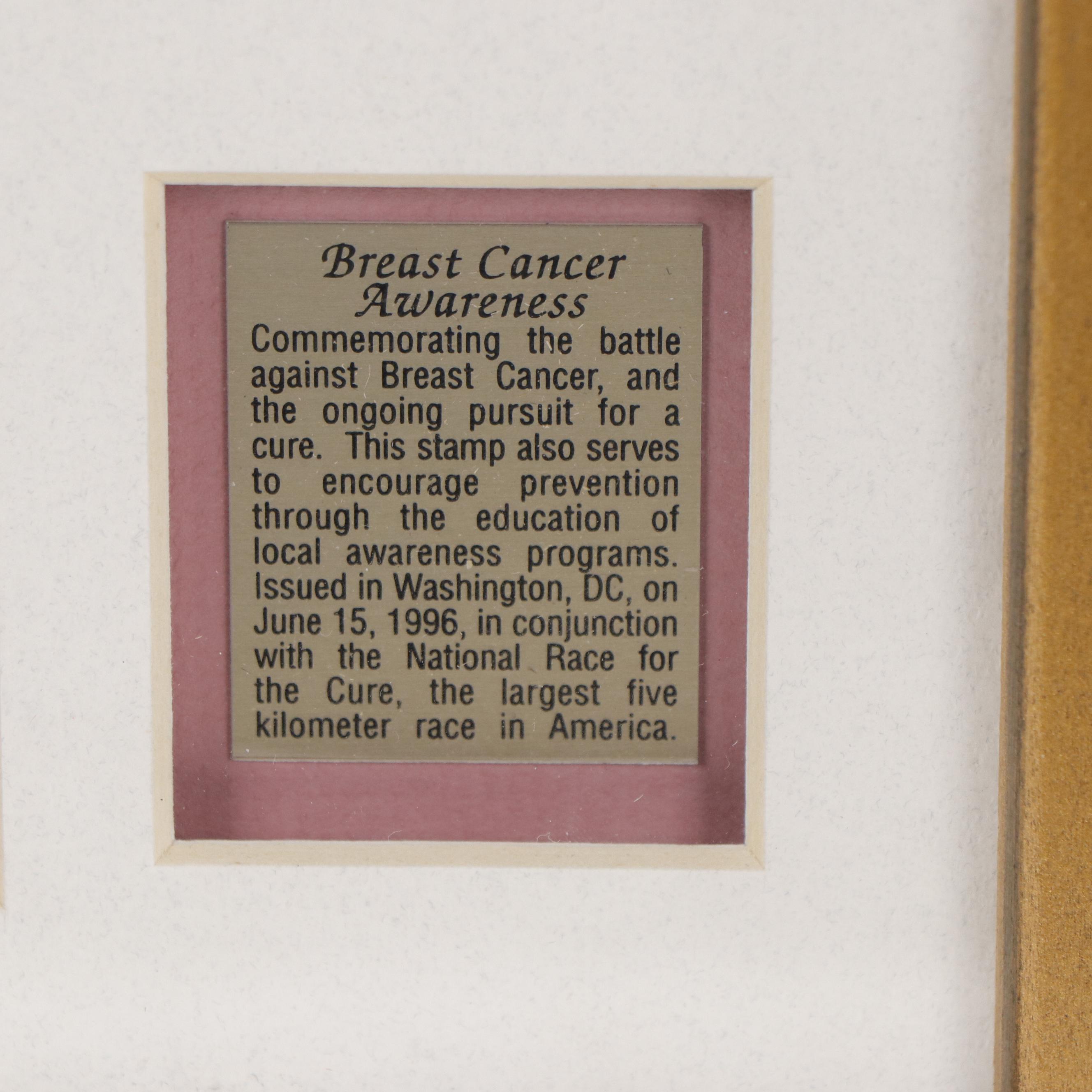 Breast Cancer Research and Breast Cancer Awareness Stamps, 1996 and 1998