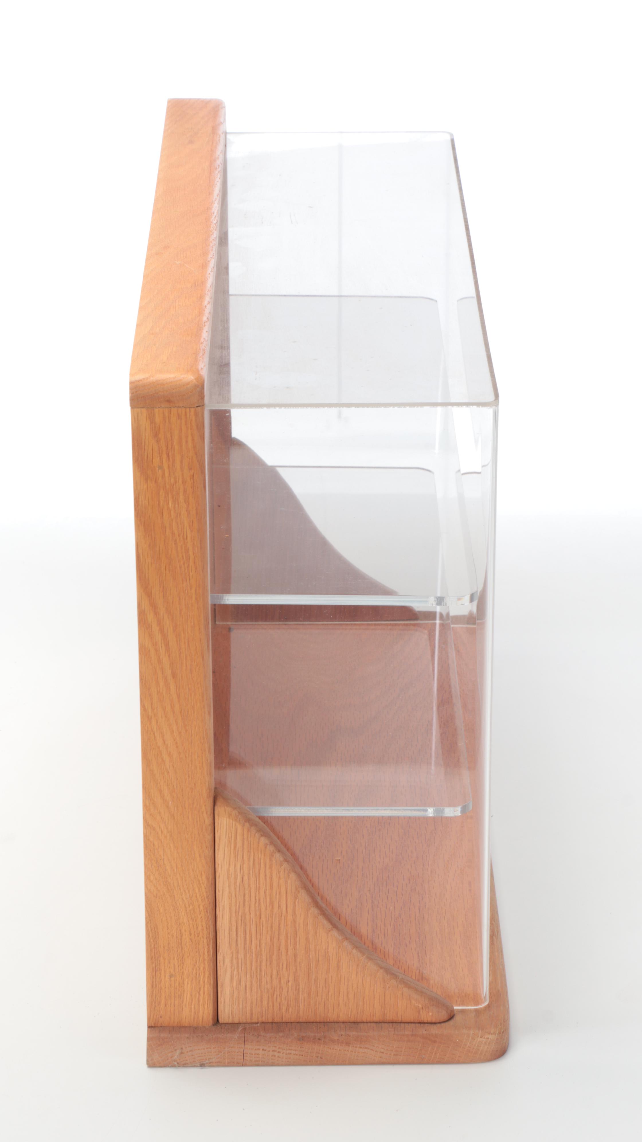 Acrylic and Wood Tabletop Display Case
