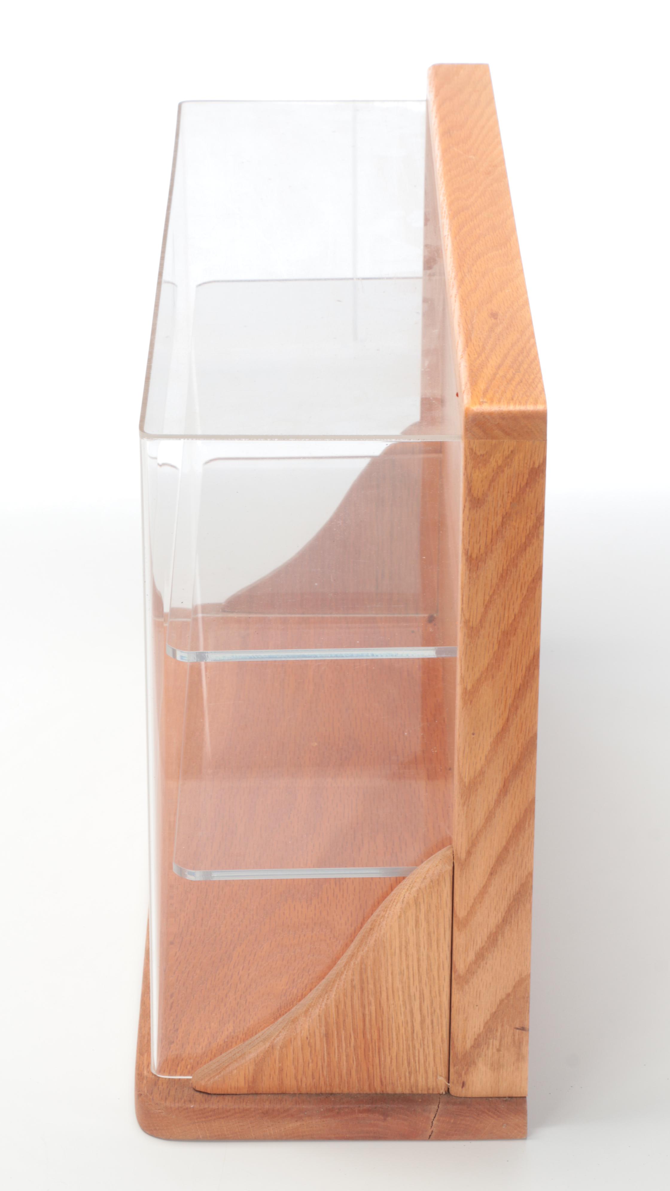 Acrylic and Wood Tabletop Display Case