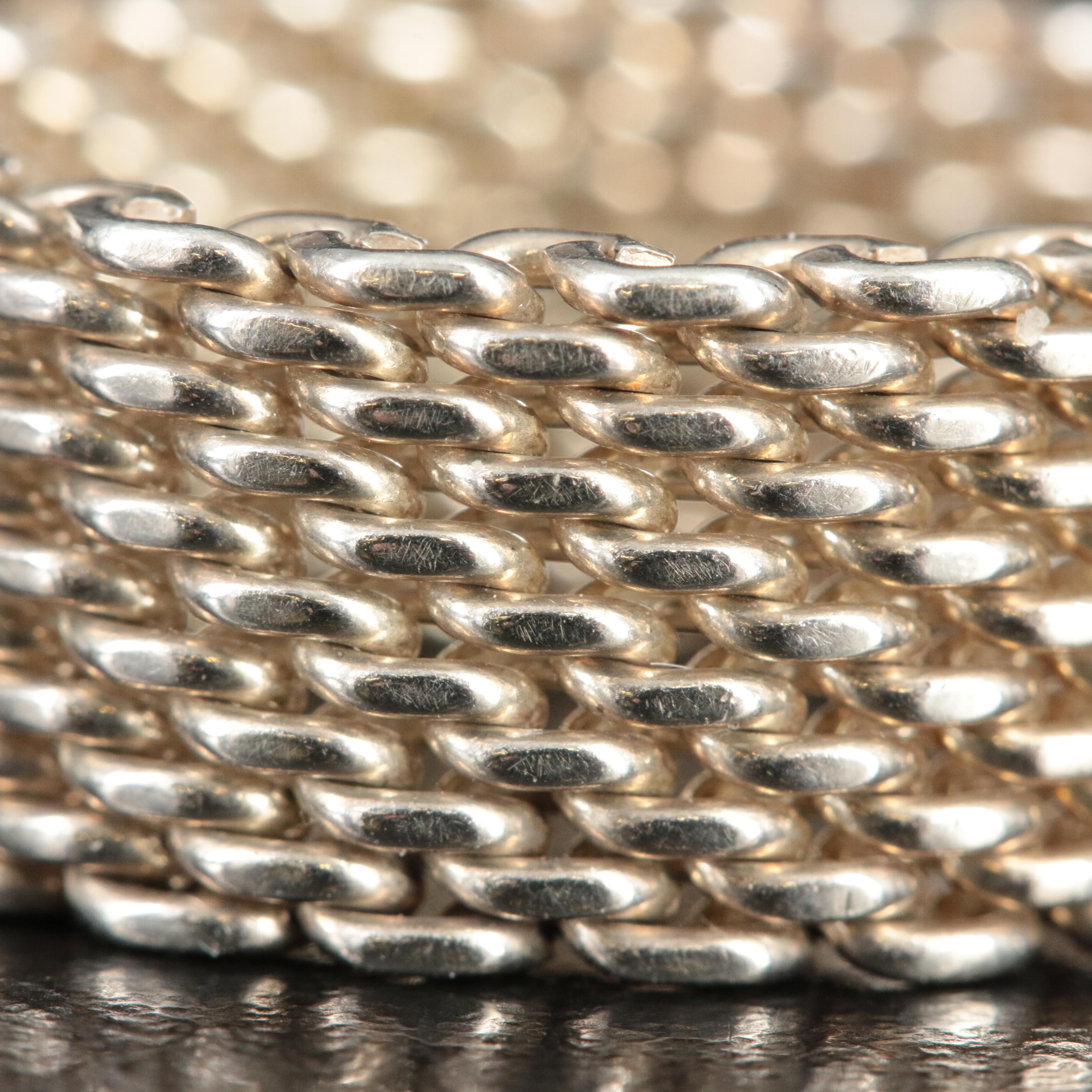 Tiffany & Co. Sterling "Somerset" Mesh Ring