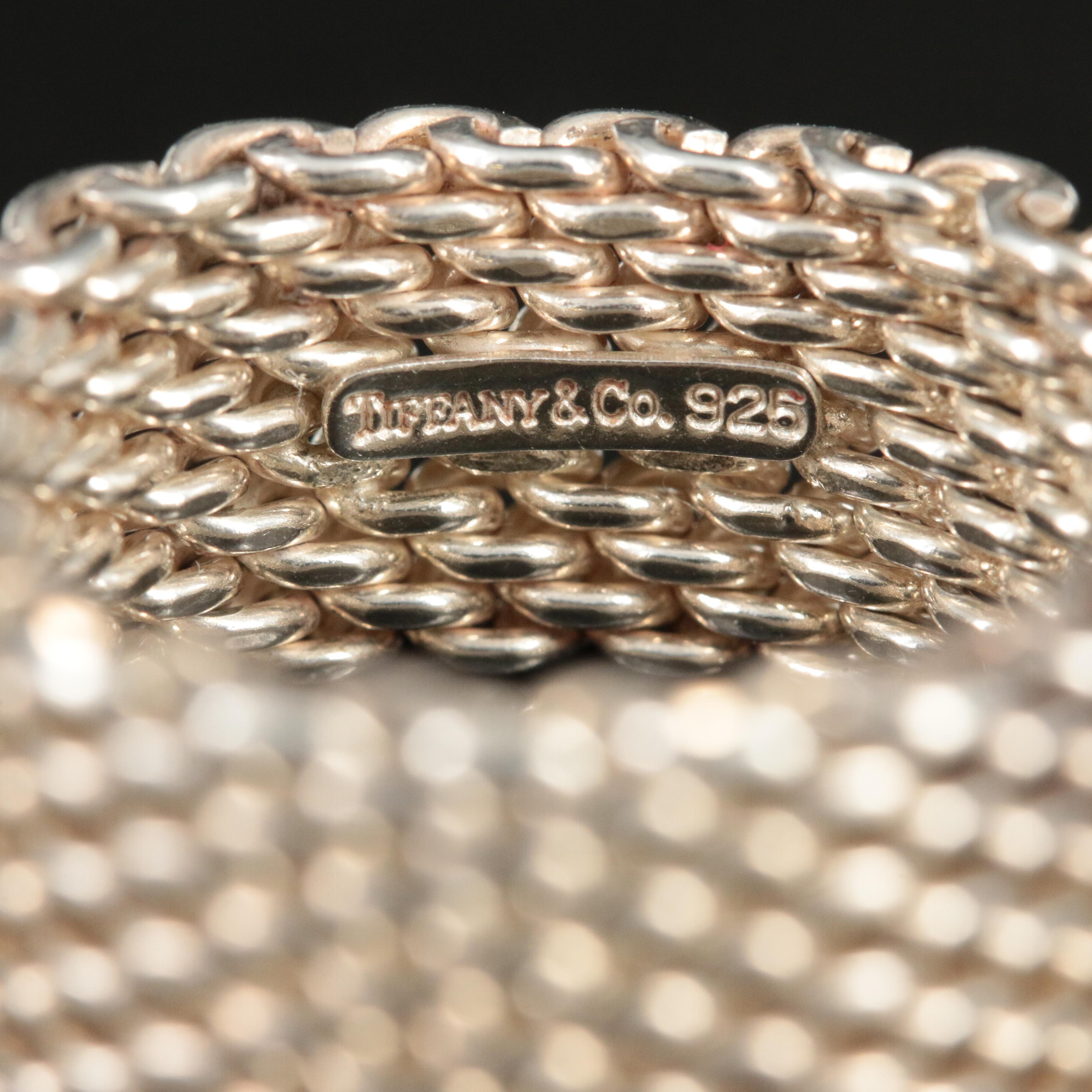 Tiffany & Co. Sterling "Somerset" Mesh Ring