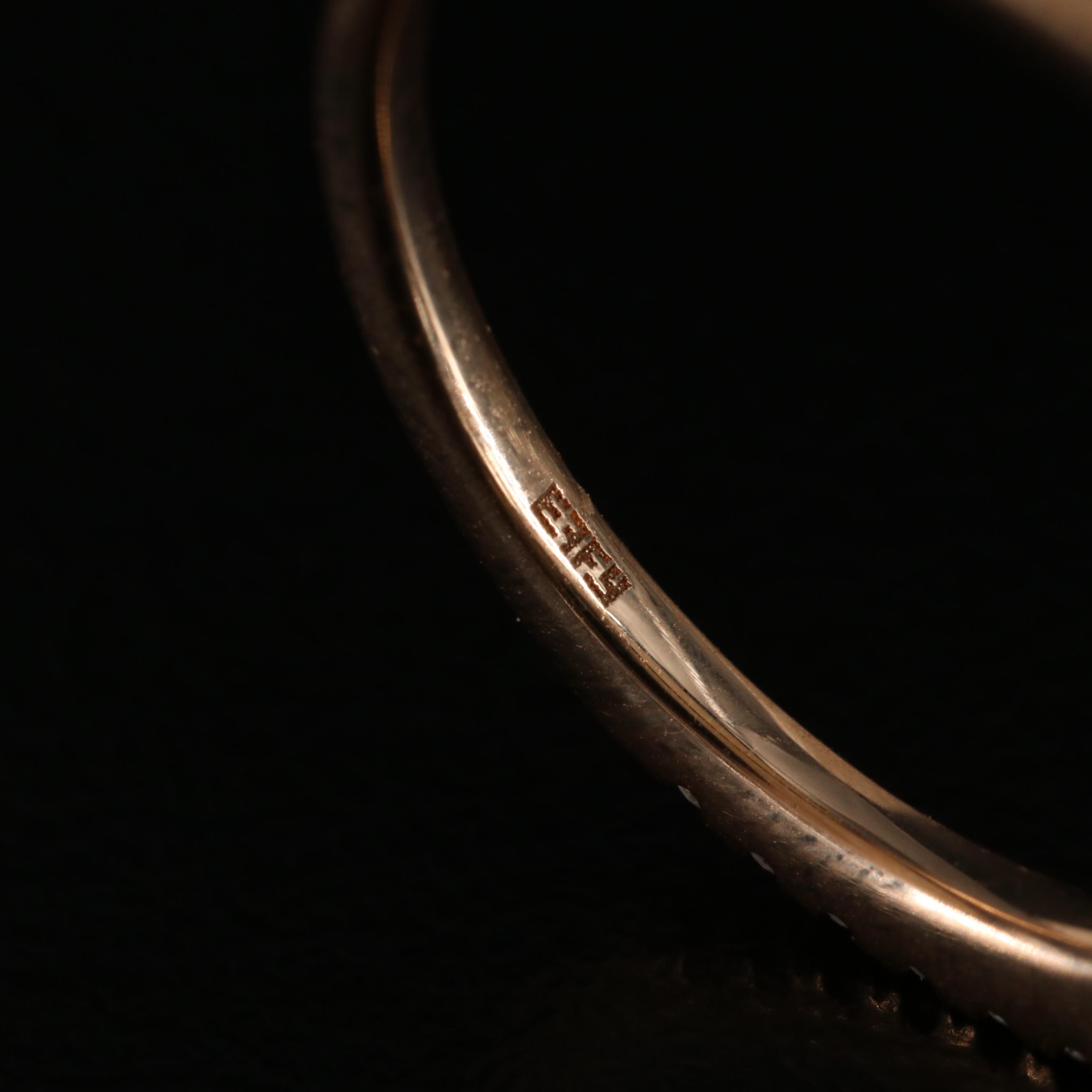 EFFY 14K Rose Gold Blue Aquamarine and Diamond Ring