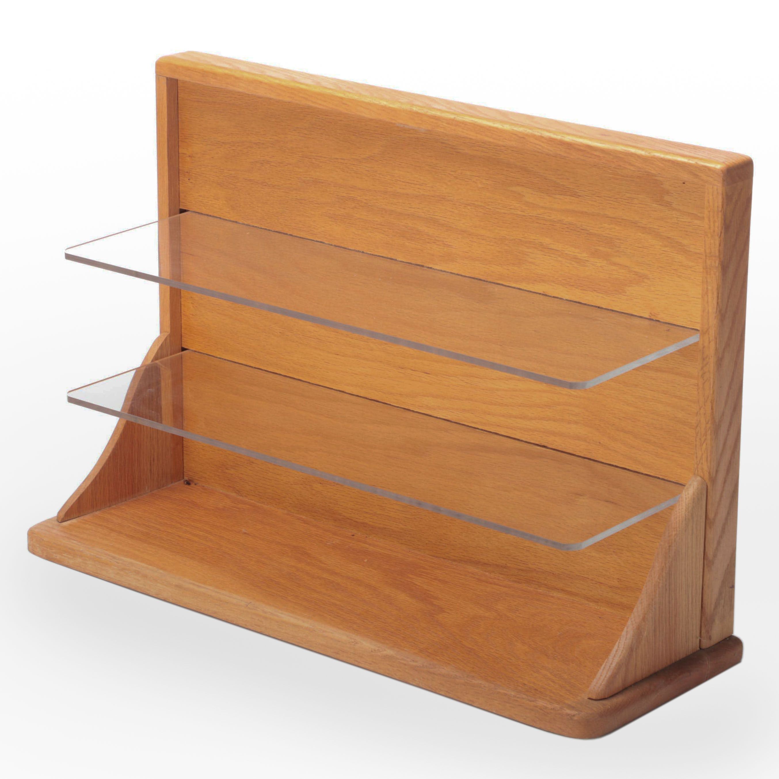 Acrylic and Wood Tabletop Display Case