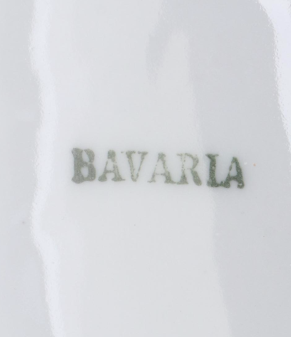 German Porcelain Hand-Painted Dish, Late 19th/ Early 20th Century