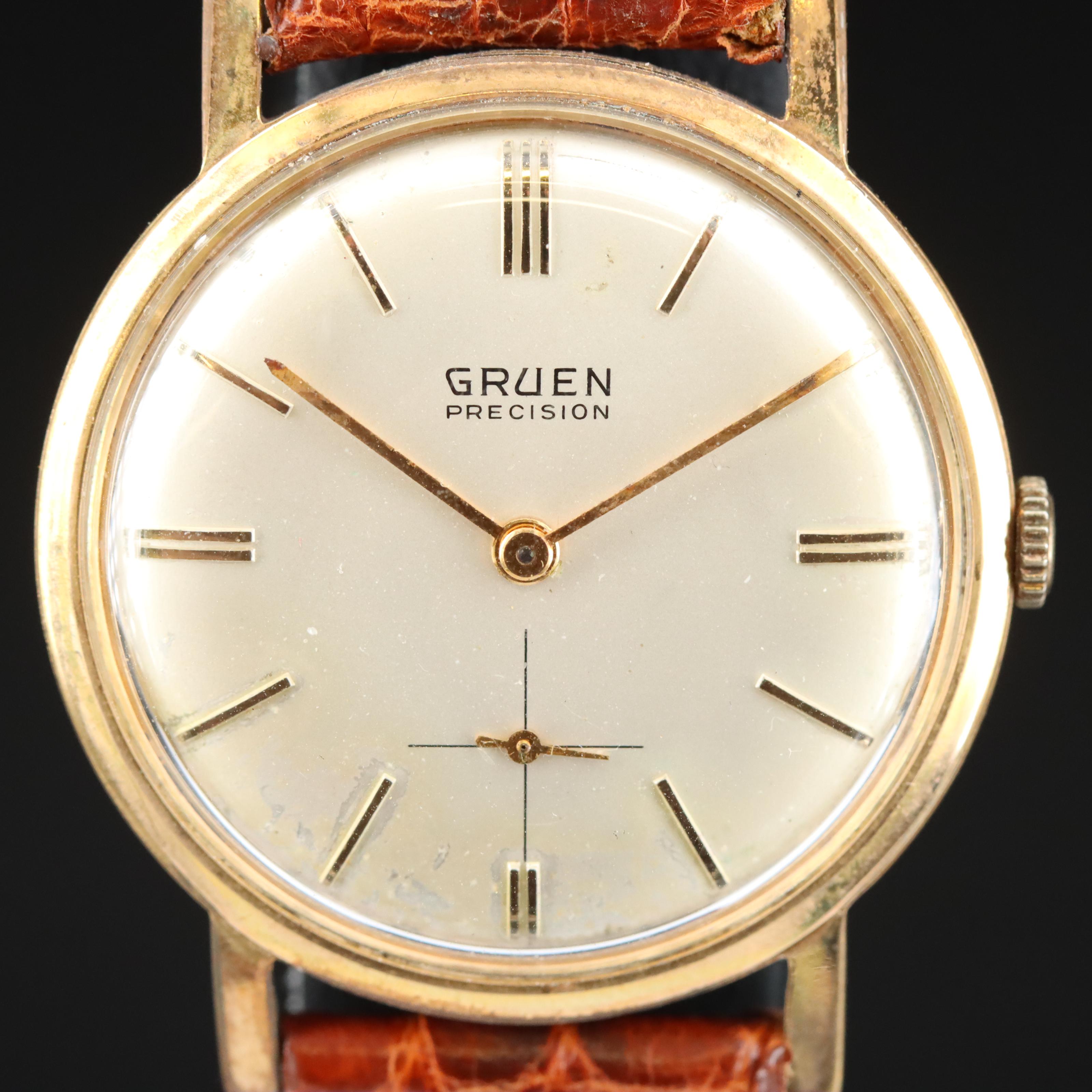 Gruen Precision Swiss Movement Vintage Manual-Wind Watch
