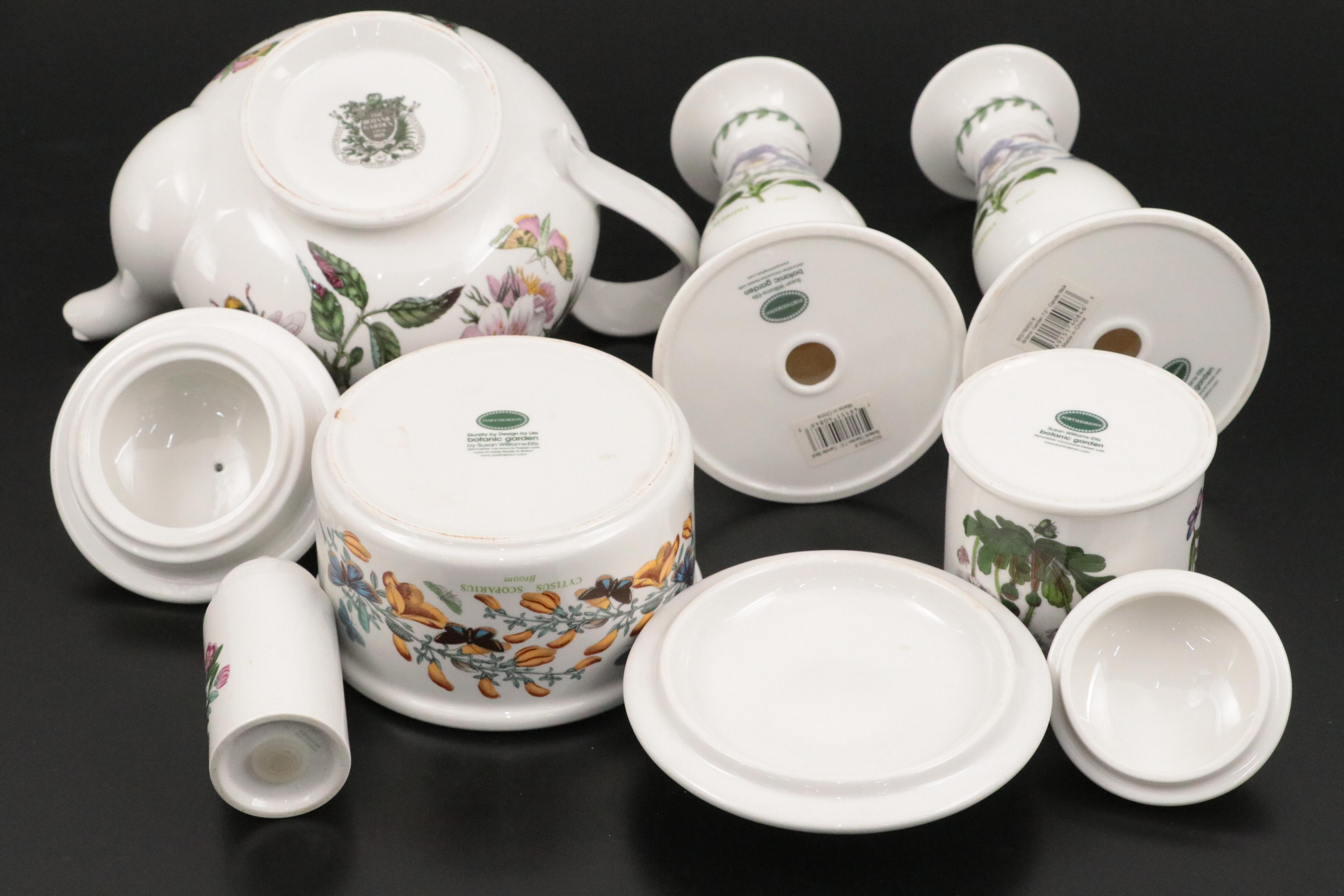 Portmeirion "Botanic Garden" Tea Set and Other Tableware