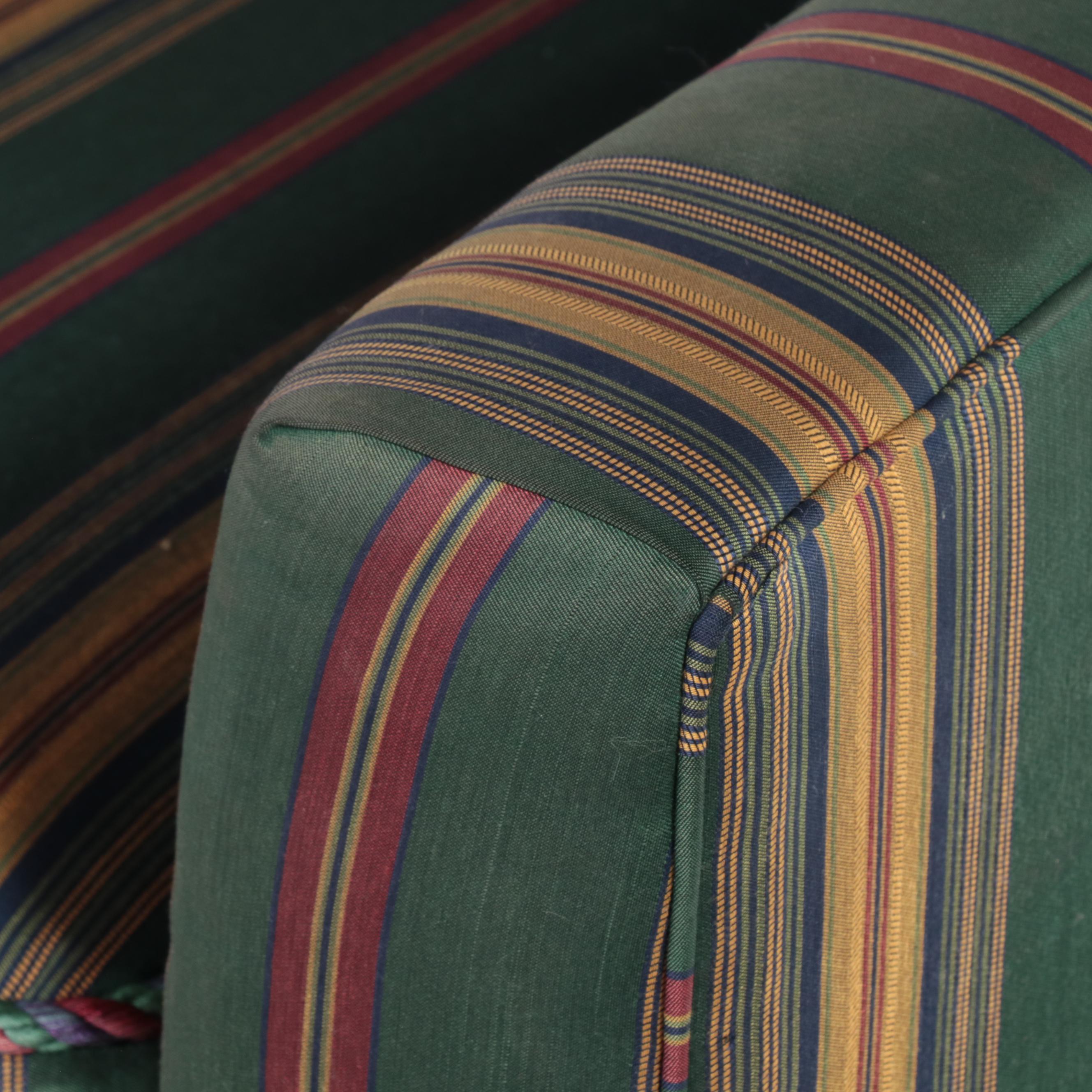 Stanford Furniture Custom-Upholstered Loveseat with Bullion Fringe