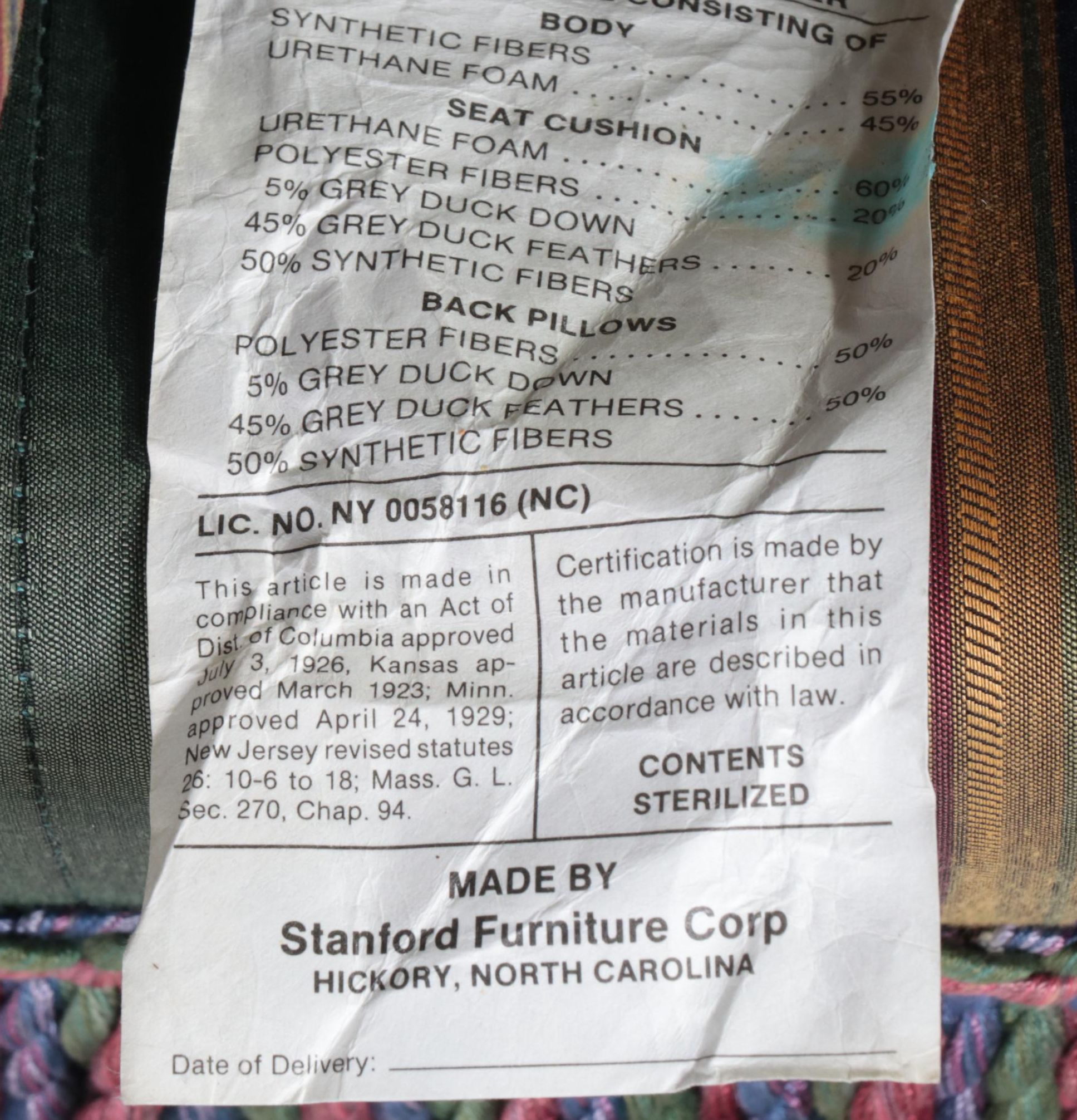 Stanford Furniture Custom-Upholstered Loveseat with Bullion Fringe