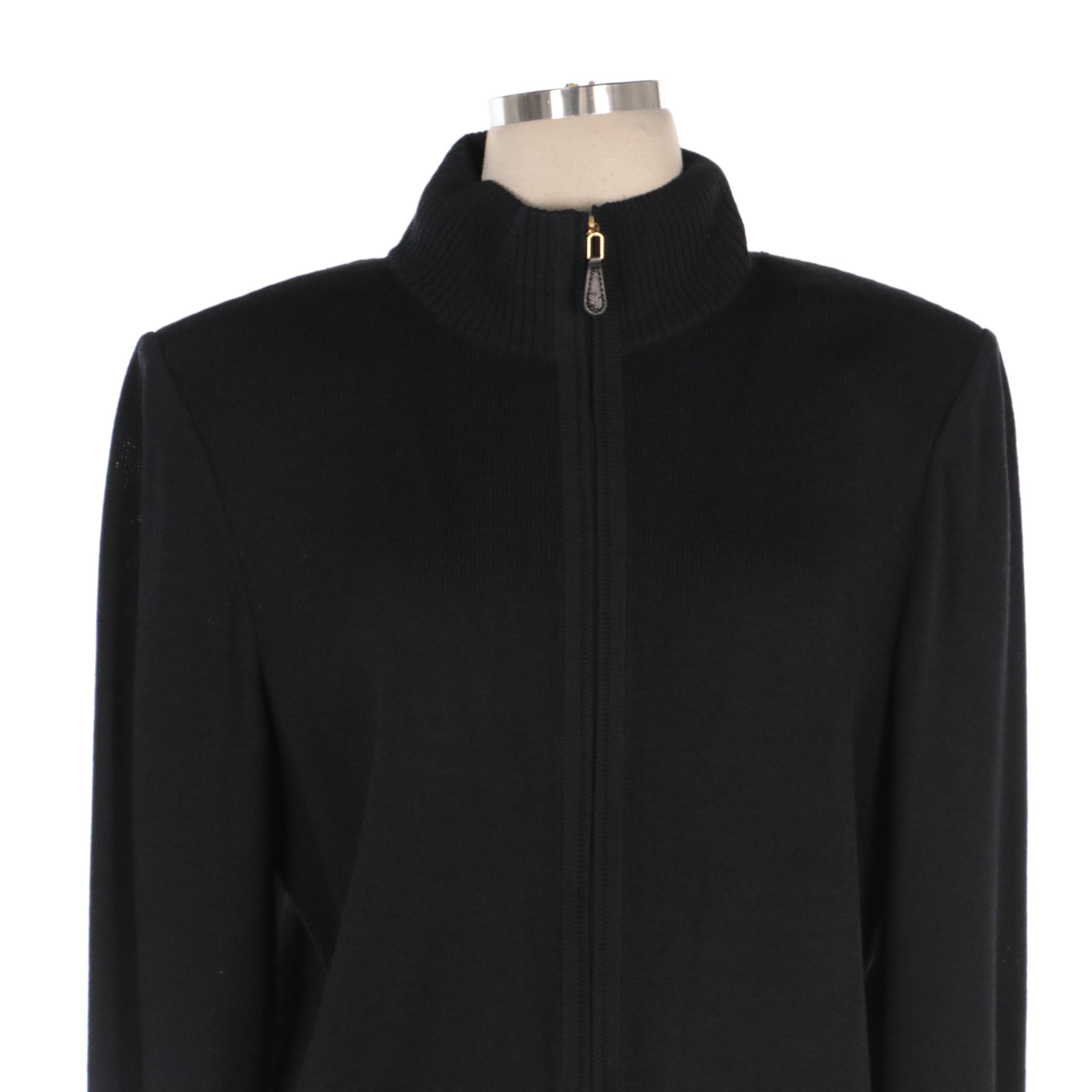 St. John Top and Knit Zip Jacket