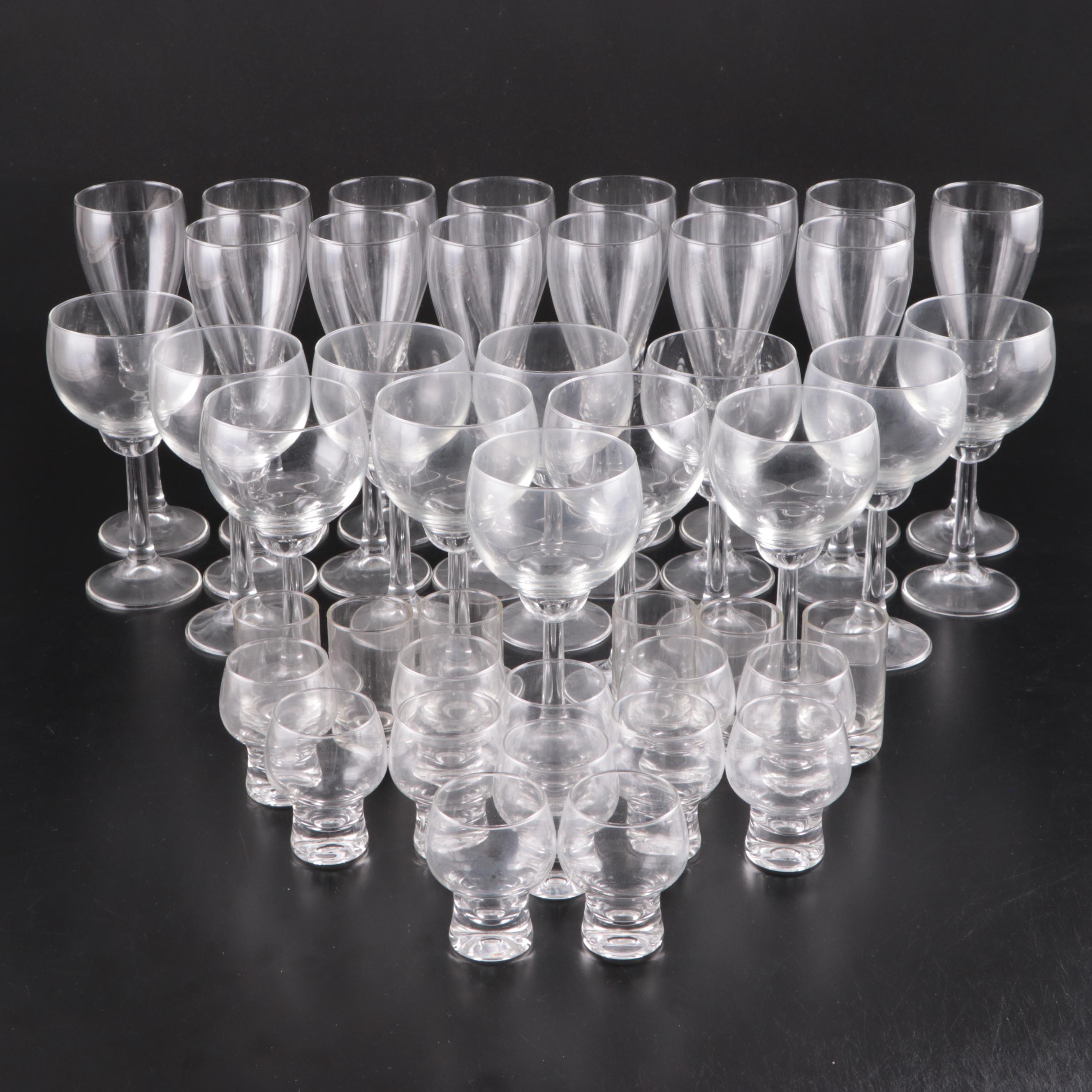 Royal Leerdam Liqueur and Cordial Glasses with Goblets and Champagne Flutes