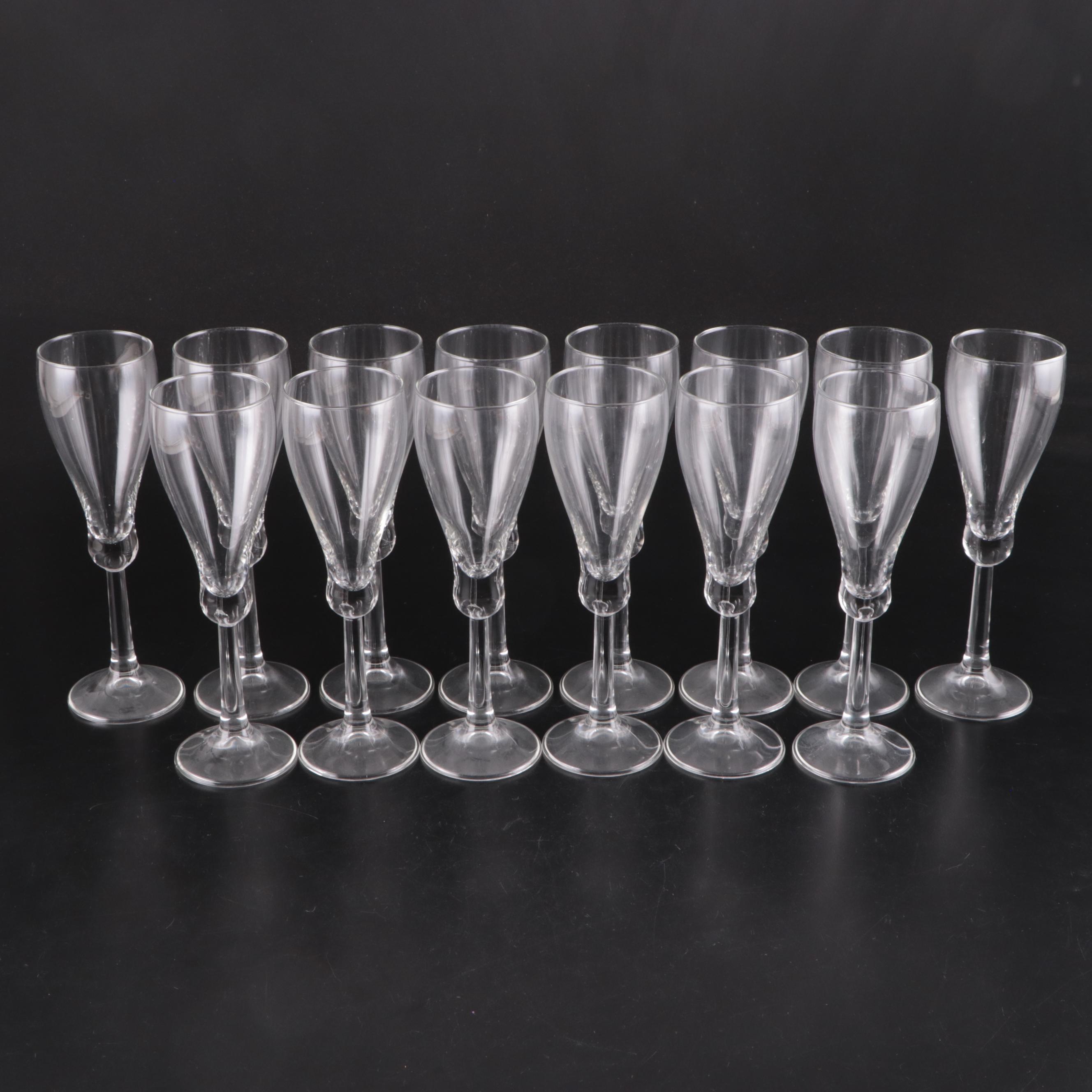 Royal Leerdam Liqueur and Cordial Glasses with Goblets and Champagne Flutes
