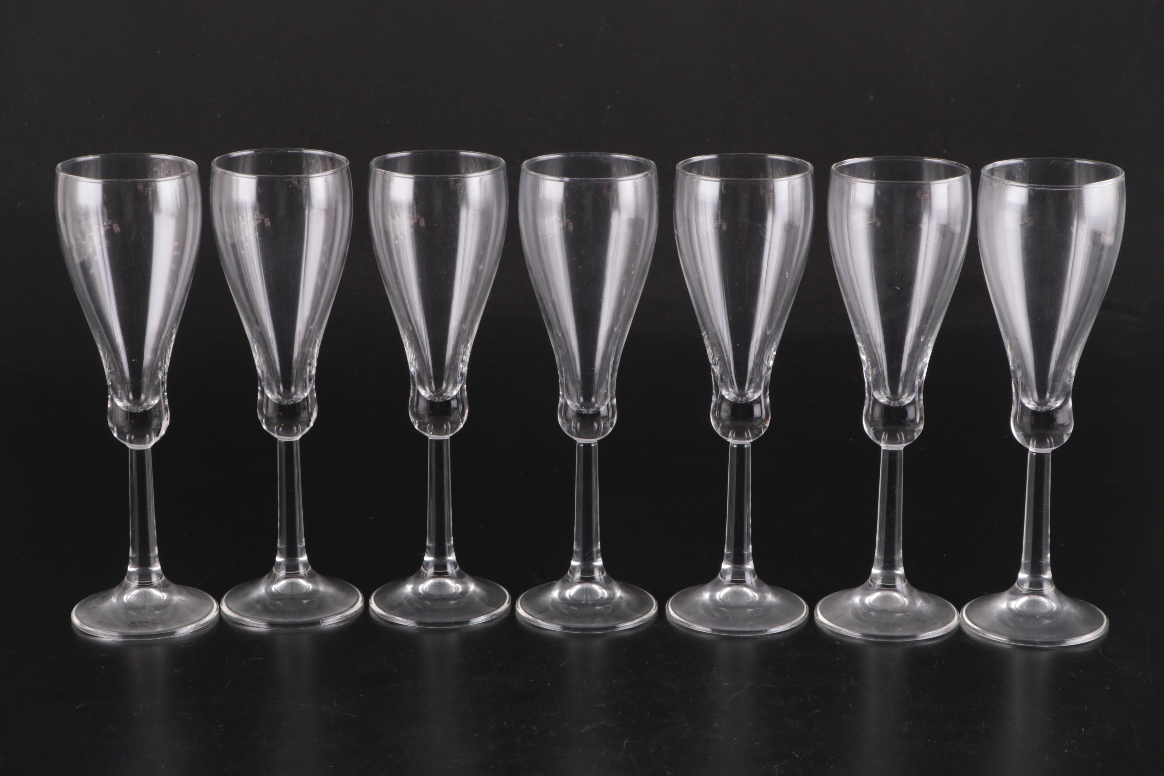 Royal Leerdam Liqueur and Cordial Glasses with Goblets and Champagne Flutes