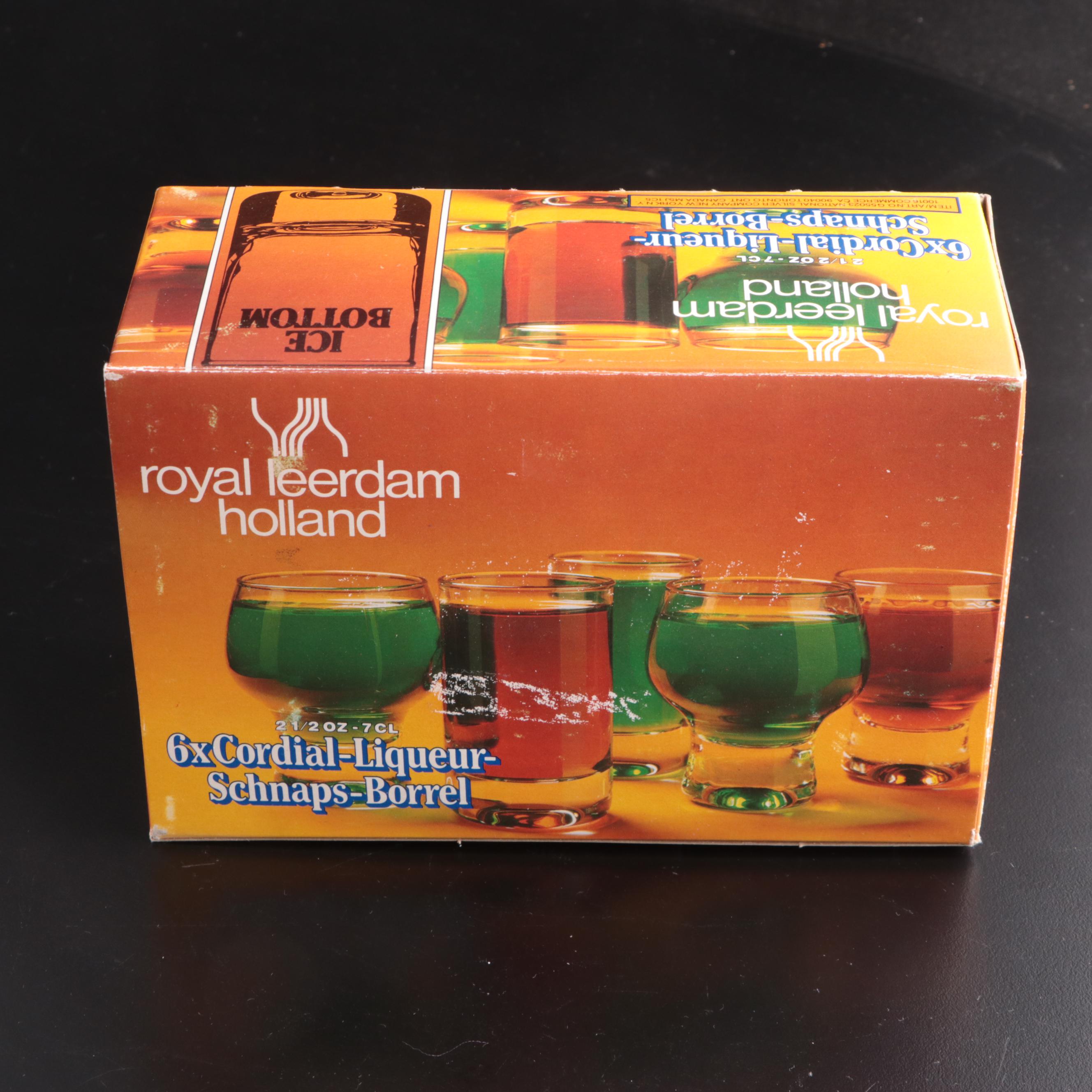 Royal Leerdam Liqueur and Cordial Glasses with Goblets and Champagne Flutes