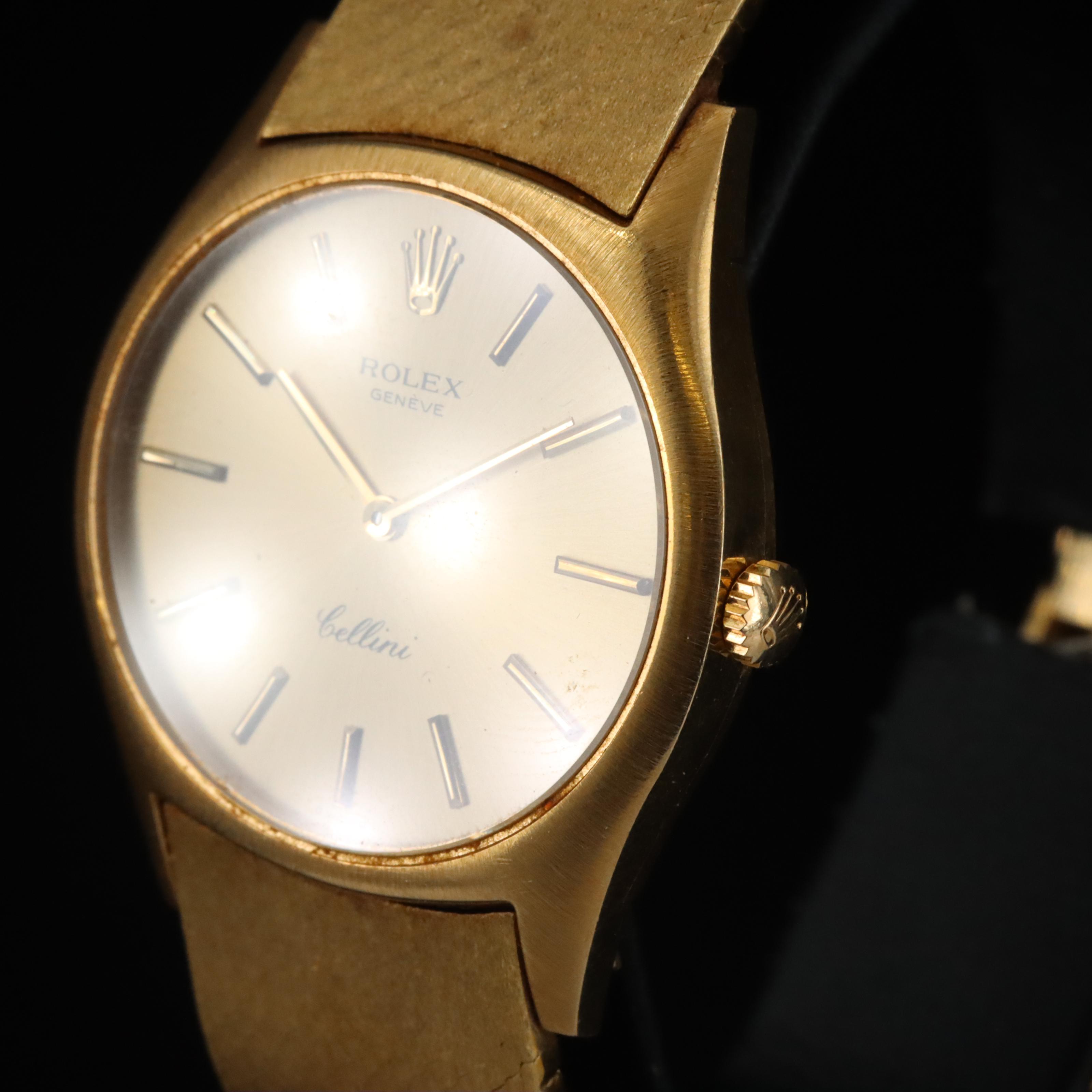 18K Rolex Cellini Sigma Dial Watch