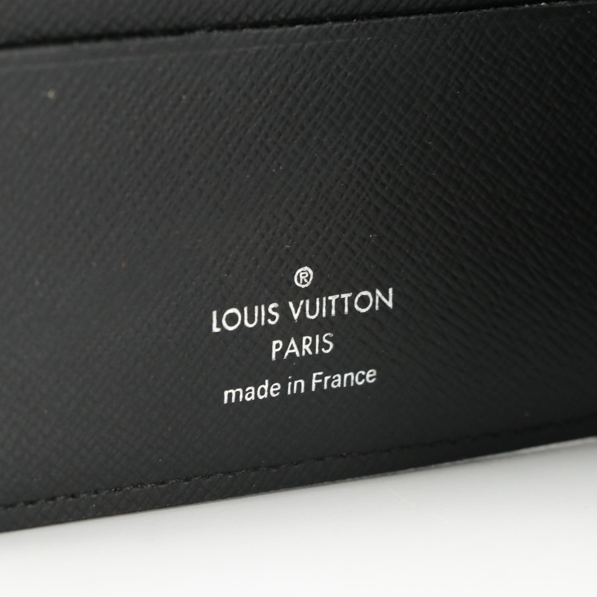 Louis Vuitton Multiple Wallet In Monogram Macassar Canvas & Black ...