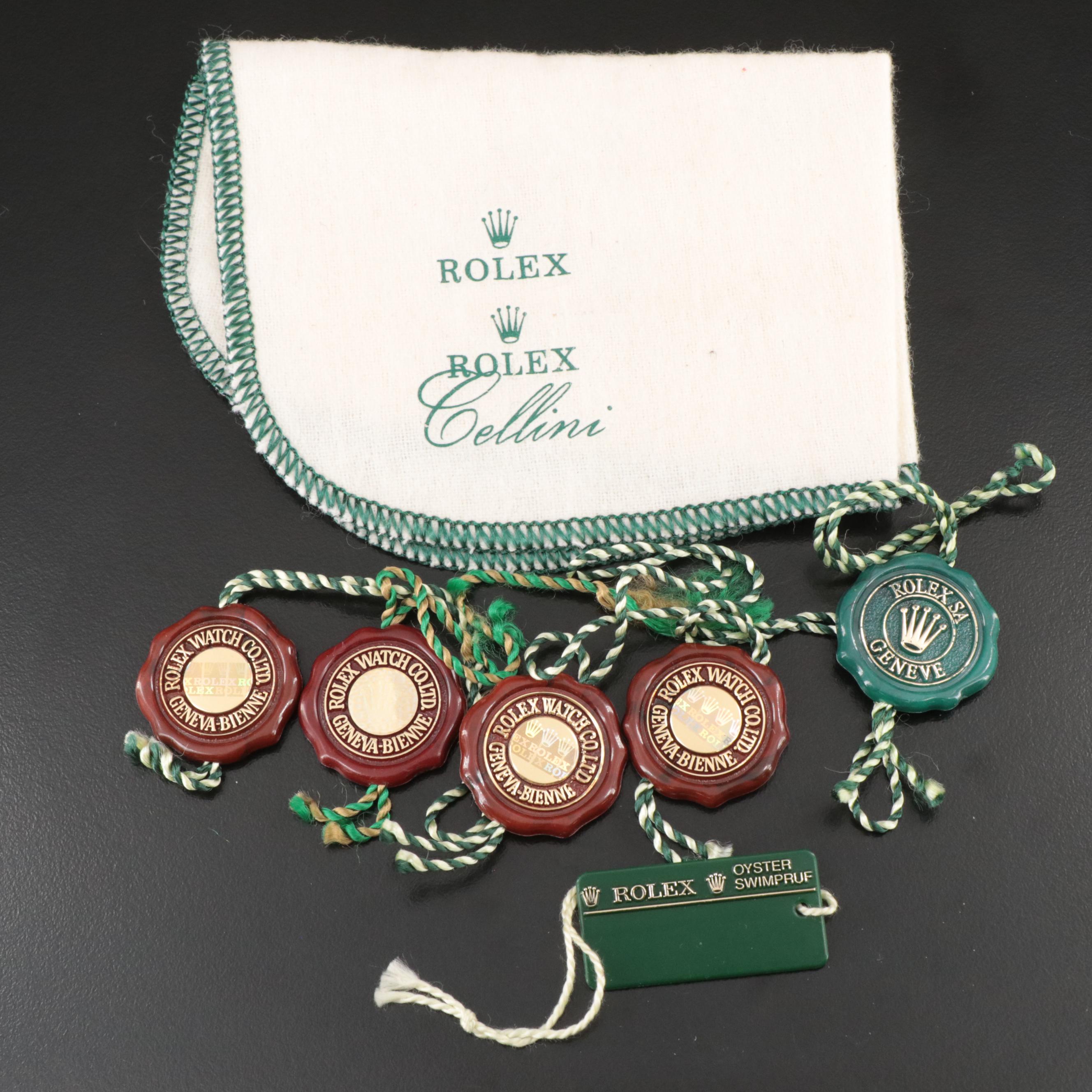 Rolex, Tudor and Omega Booklets, Box and Paper Holders