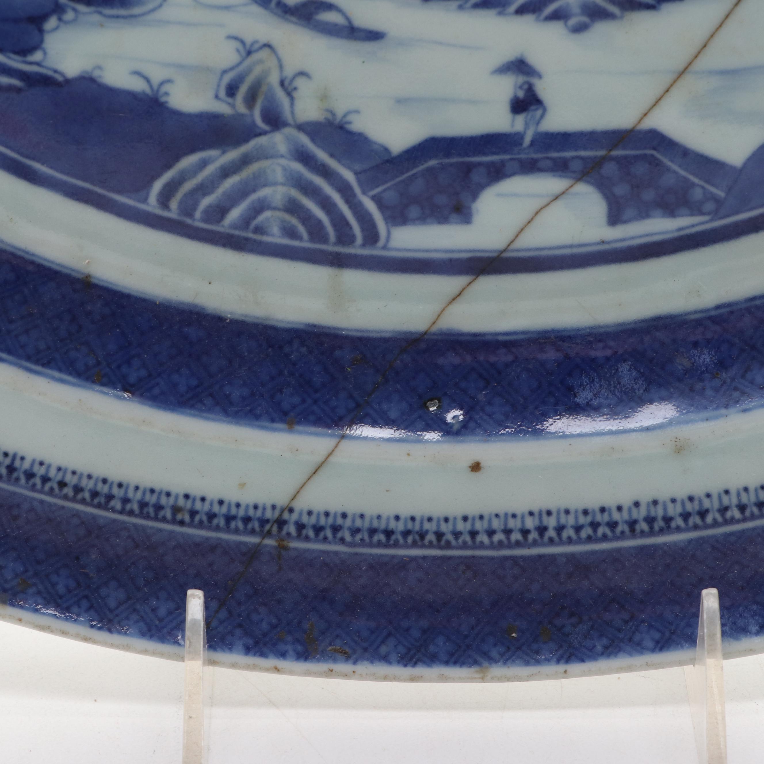 Chinese Blue and White Porcelain Platters