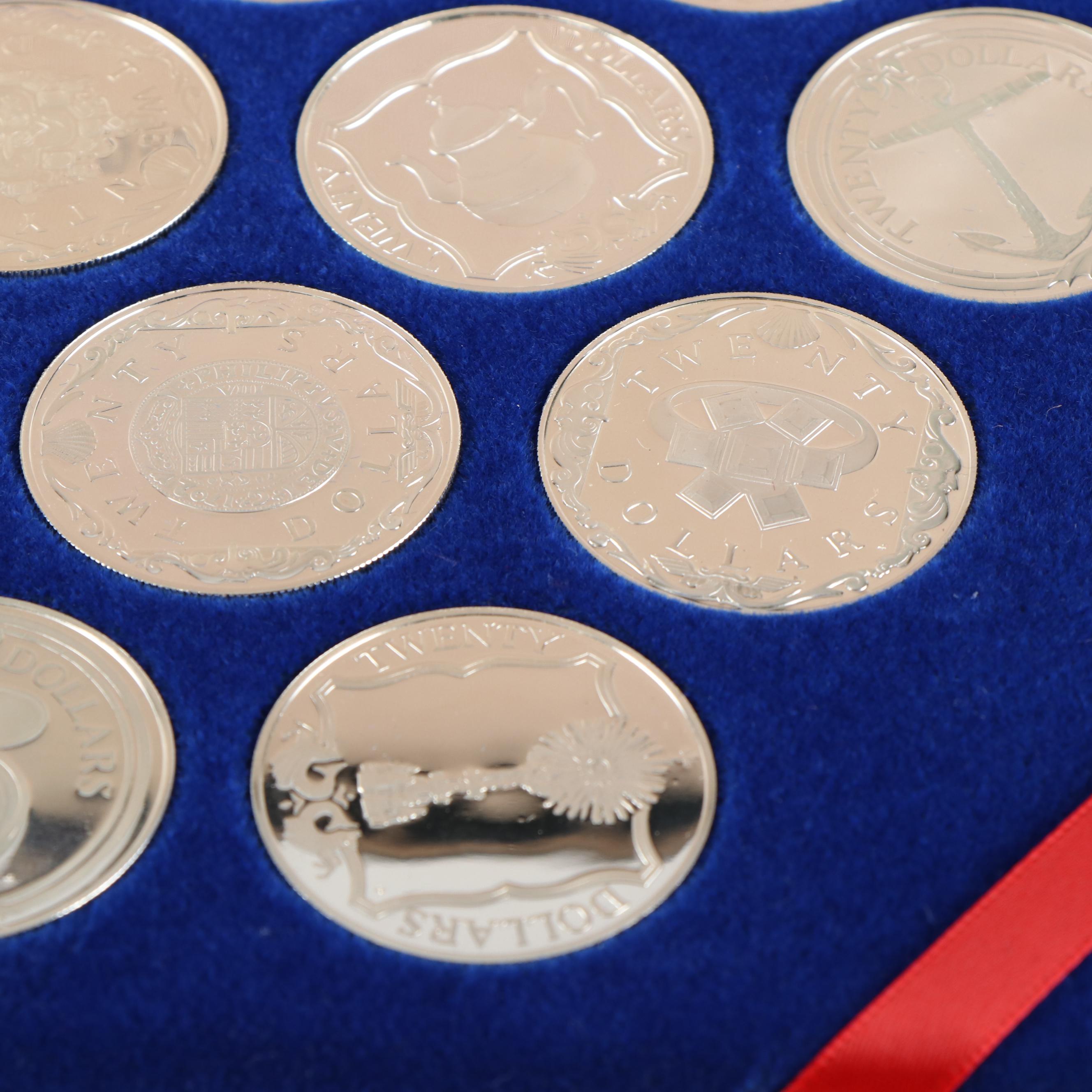 British Virgin Islands, "Treasure Coins of the Caribbean" Coin Set