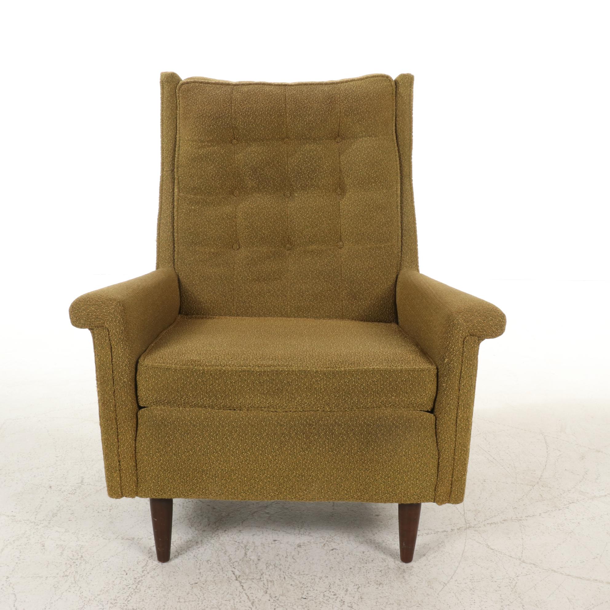 Norwalk Furniture Mid Century Modern ButtonTufted Lounge Chair EBTH