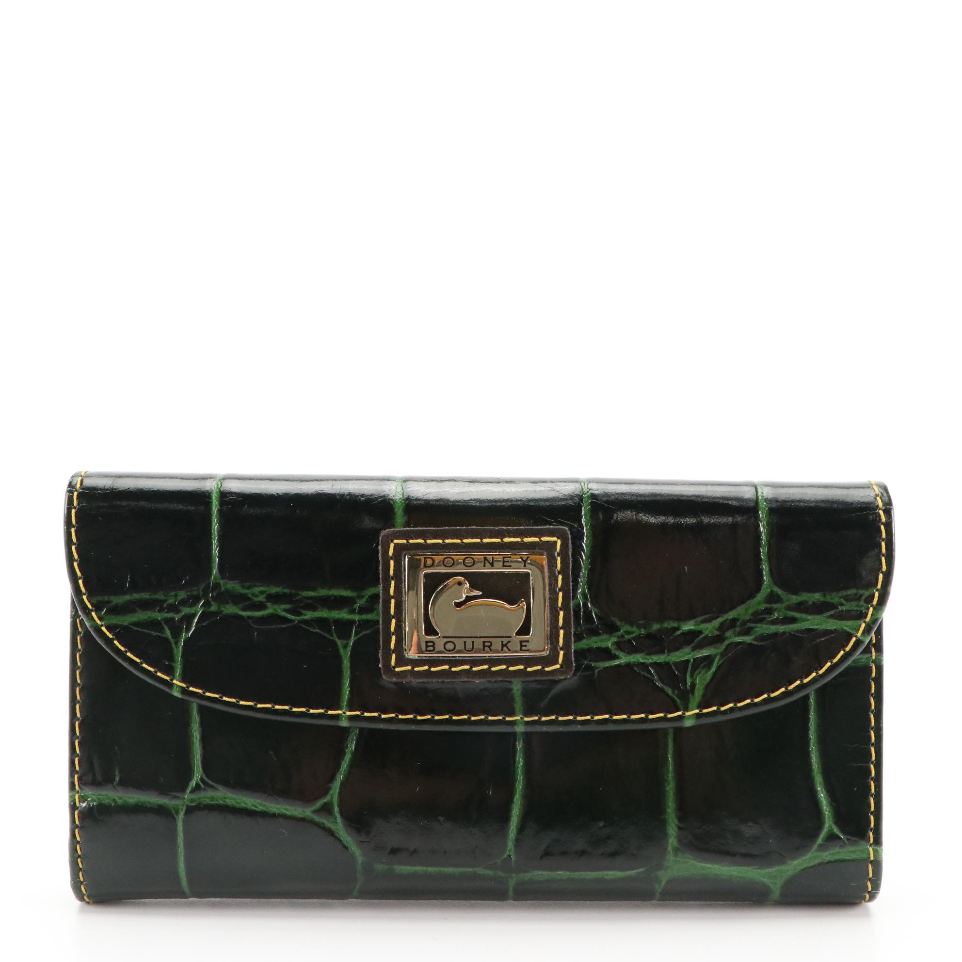 Tory Burch, Dooney & Bourke, and Kate Spade Long Wallets in Textured Leather