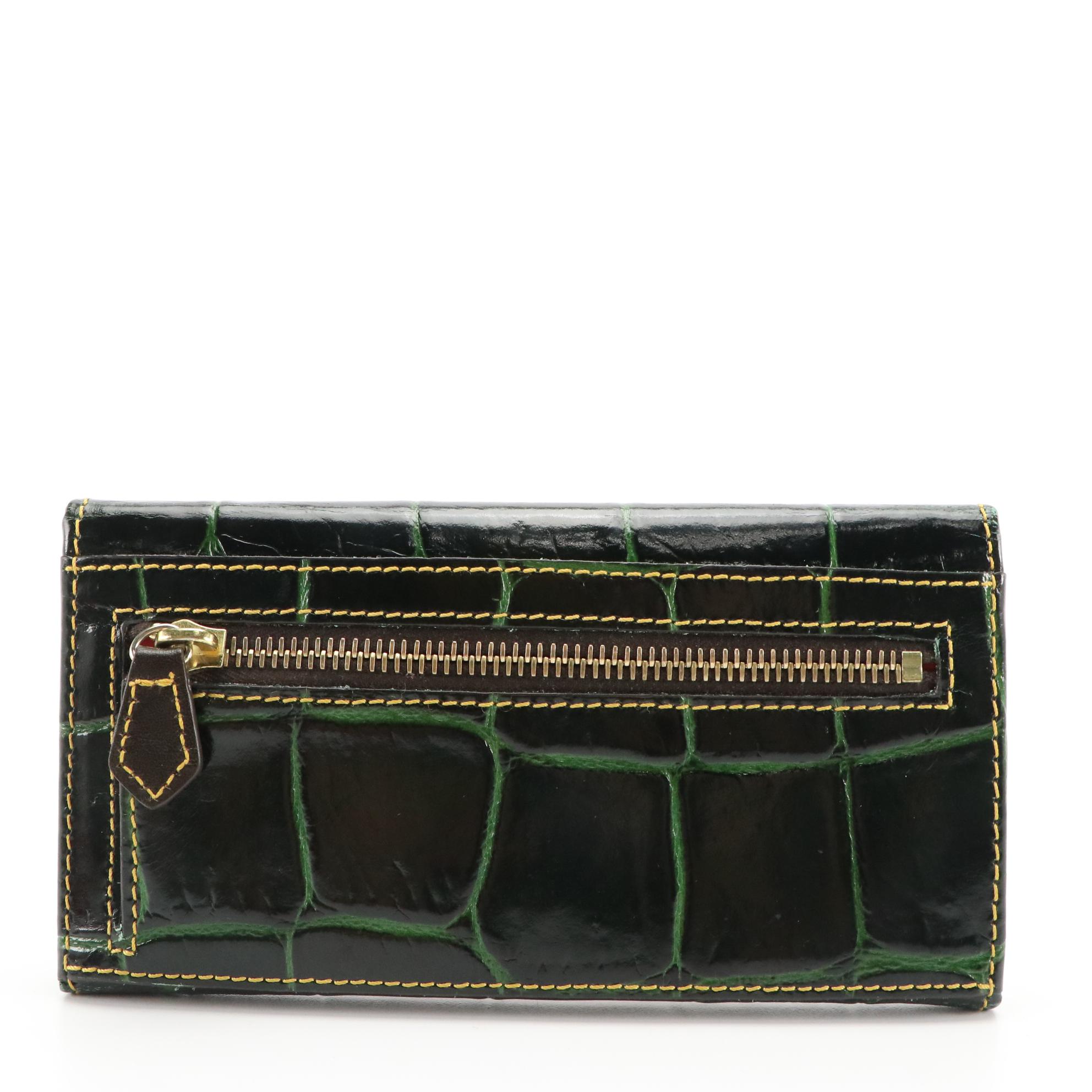 Tory Burch, Dooney & Bourke, and Kate Spade Long Wallets in Textured Leather