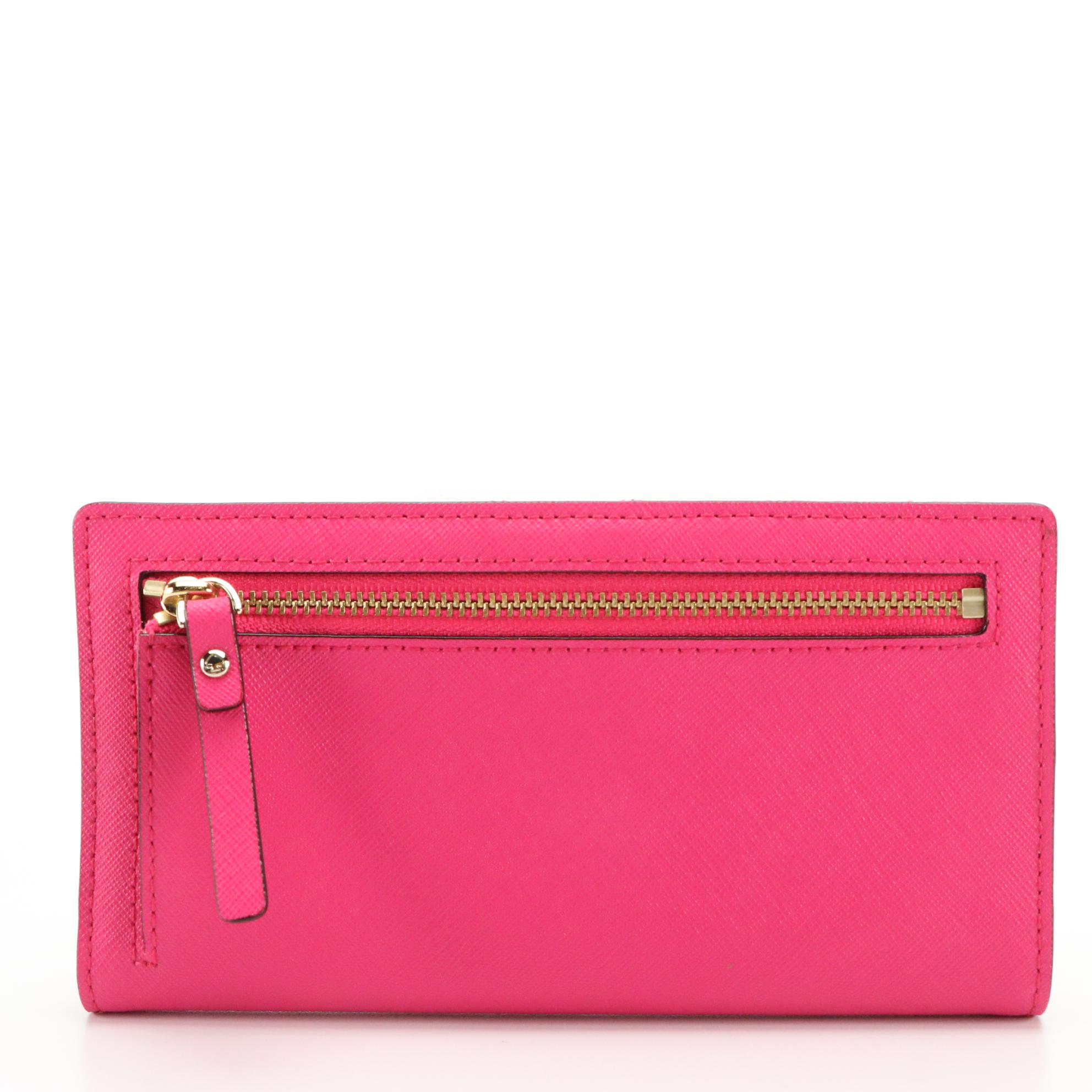 Tory Burch, Dooney & Bourke, and Kate Spade Long Wallets in Textured Leather