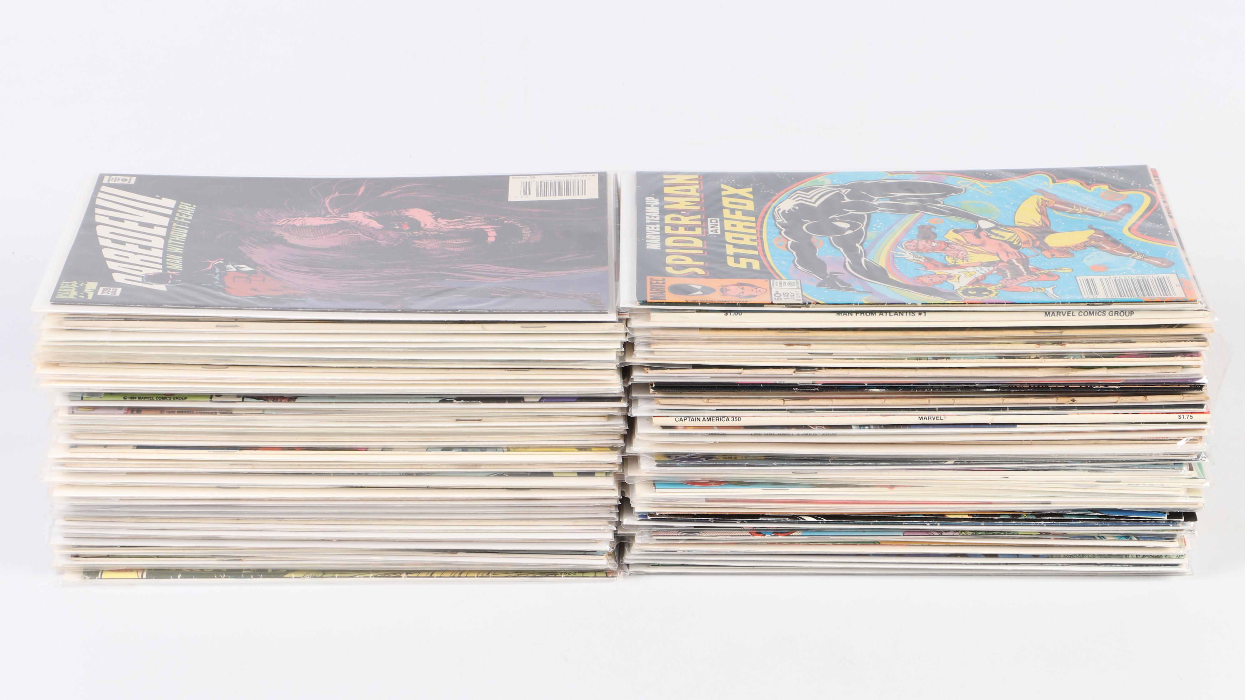 Silver-Modern Age Comic Books Featuring "Daredevil", "Captain America", and More