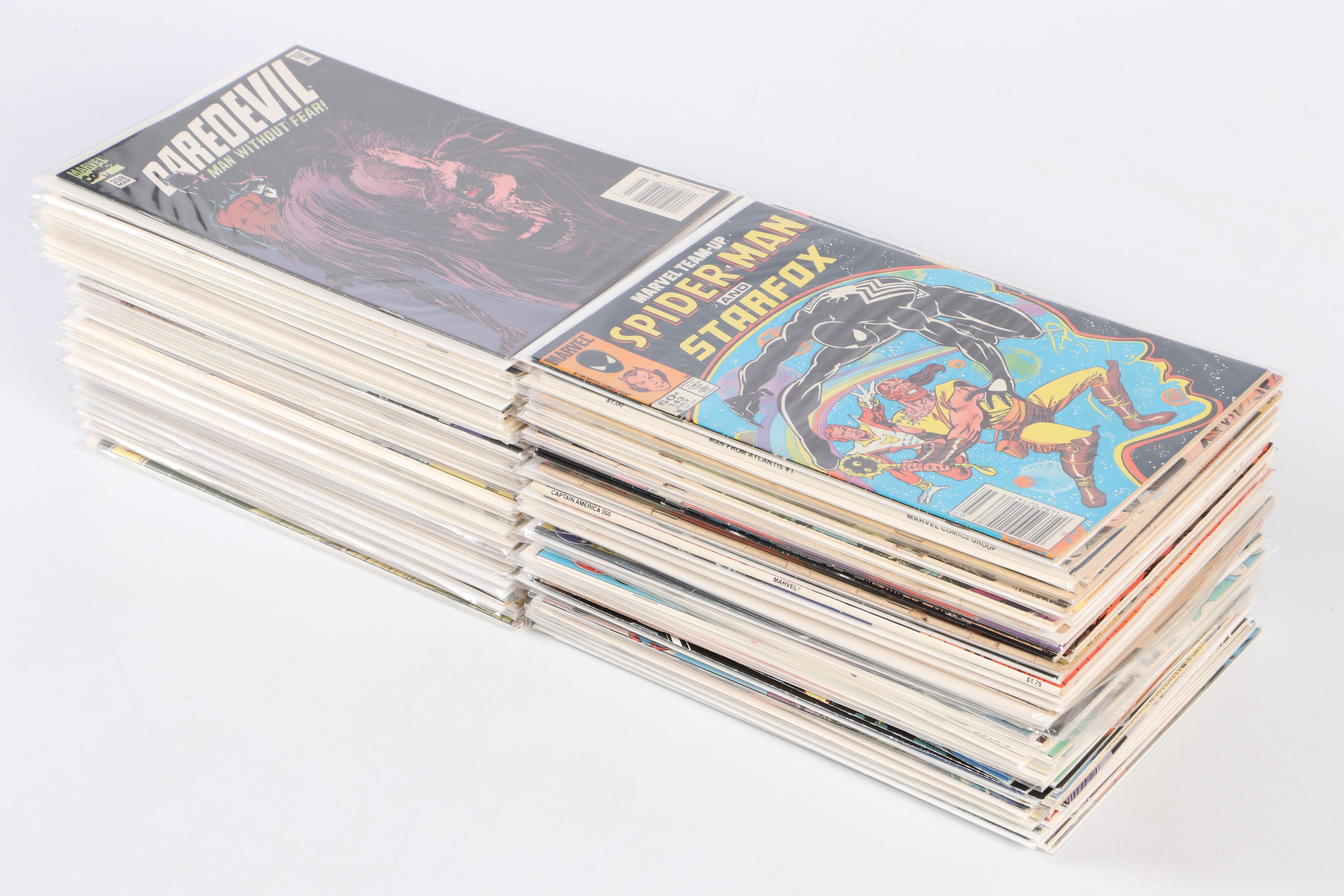 Silver-Modern Age Comic Books Featuring "Daredevil", "Captain America", and More