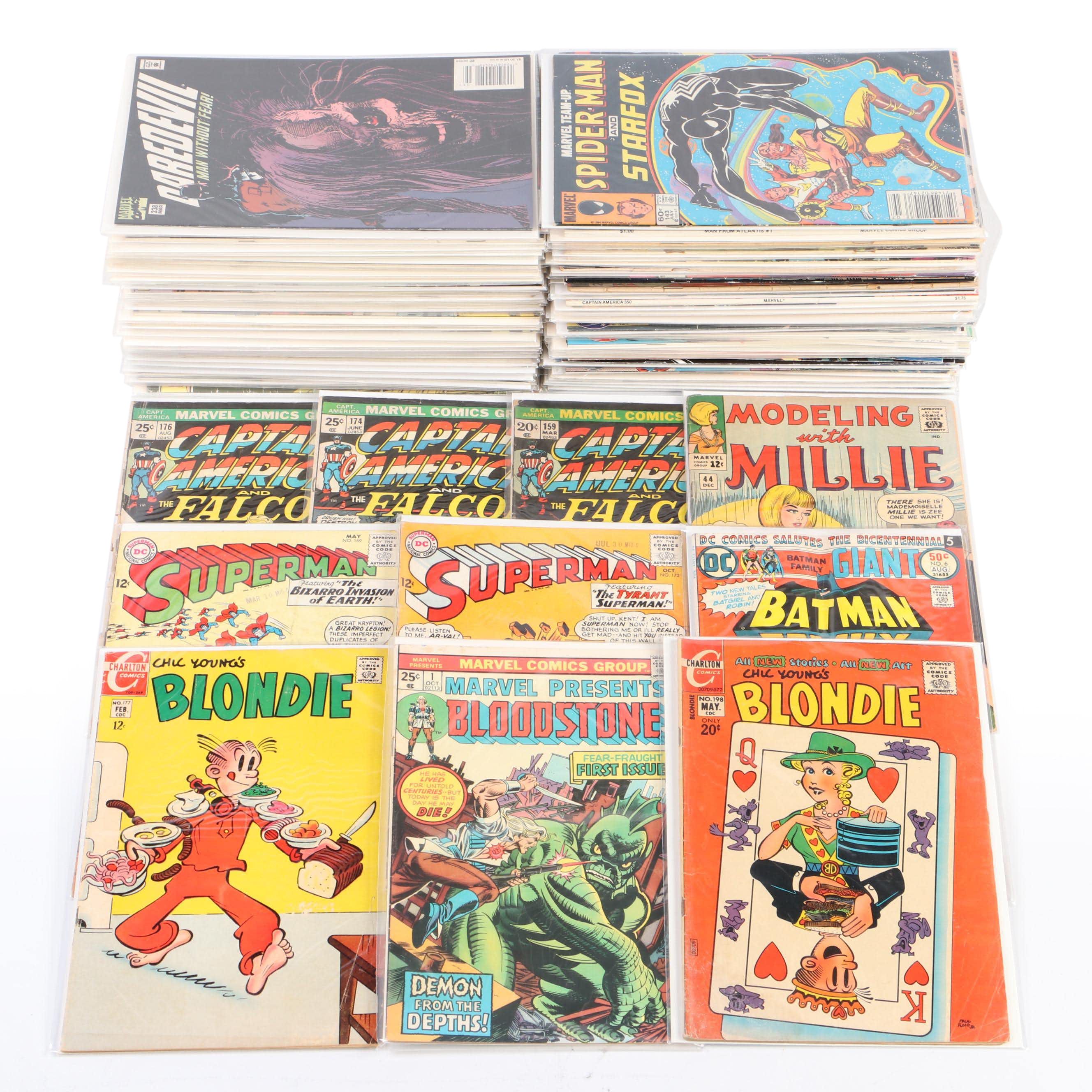 Silver-Modern Age Comic Books Featuring "Daredevil", "Captain America", and More