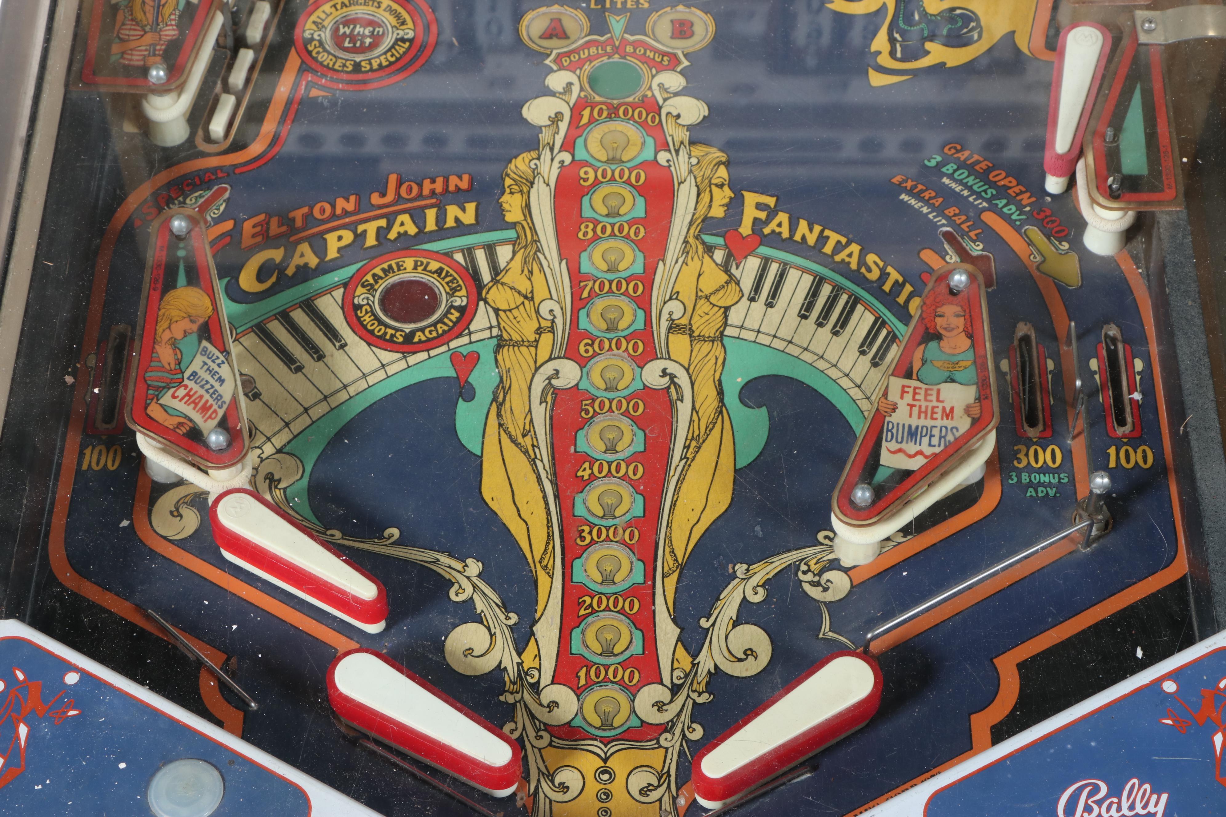 Bally Captain Fantastic Pinball Machine, 1979