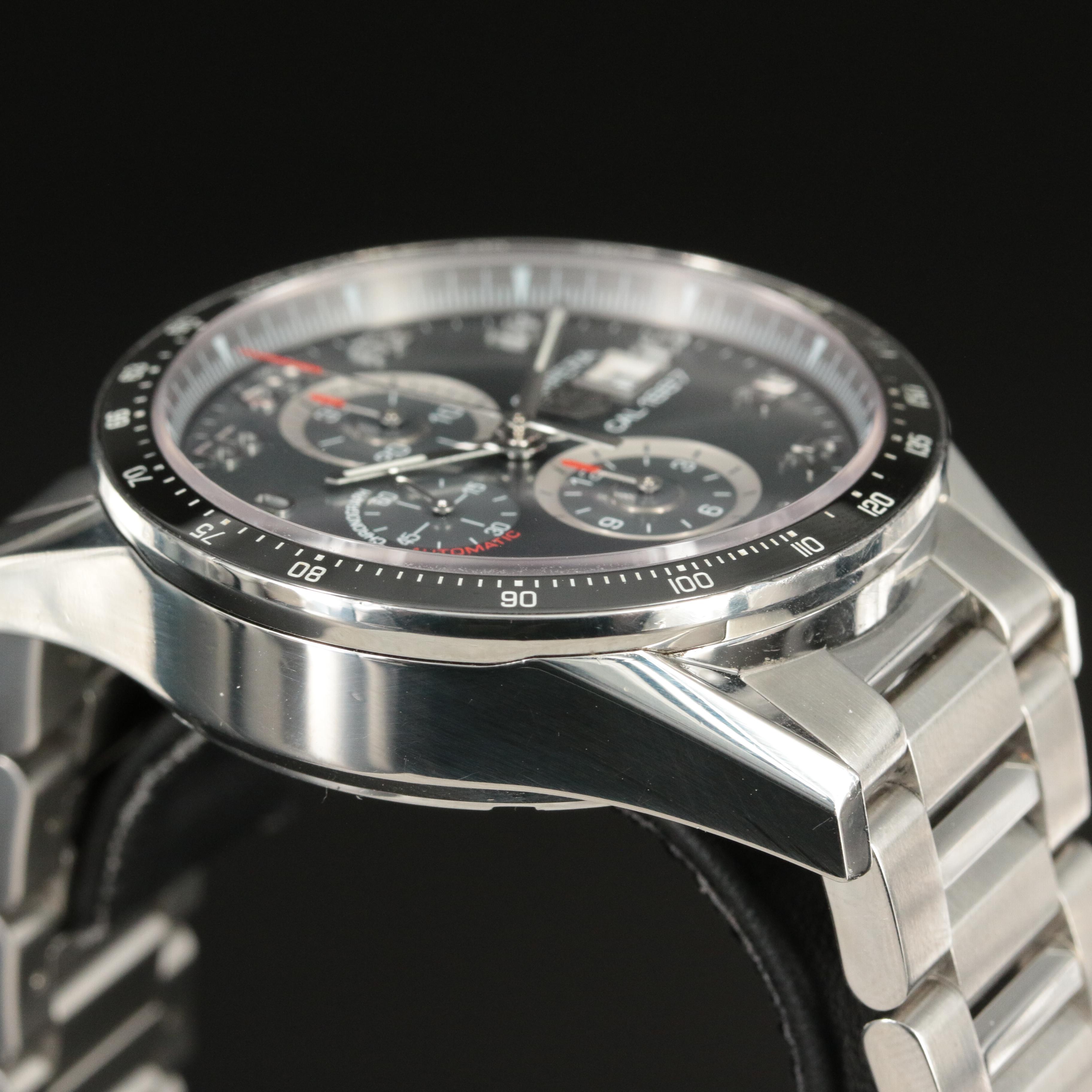 TAG Heuer Carrera Chronograph Calibre 1887 Anthracite Steel Automatic Watch