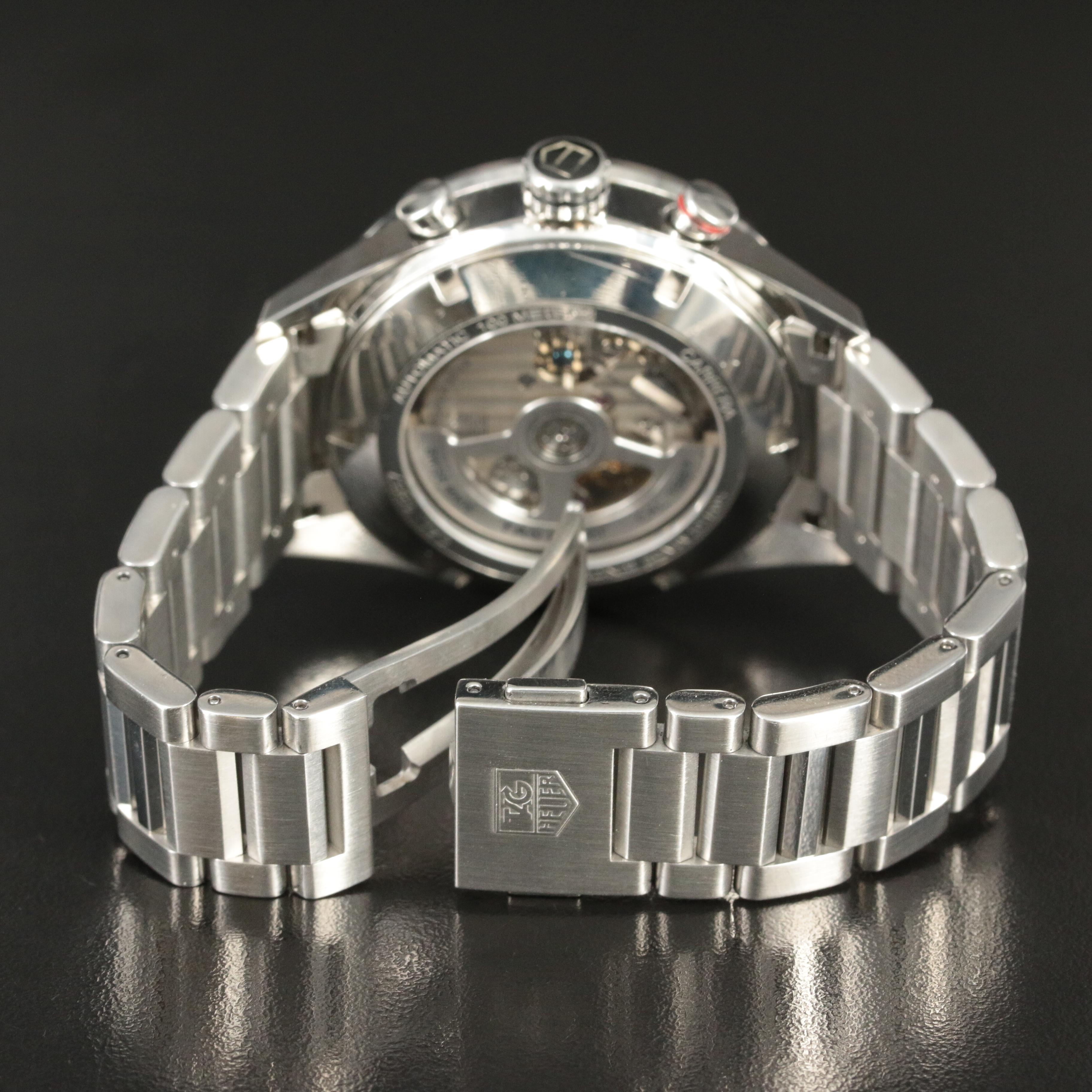 TAG Heuer Carrera Chronograph Calibre 1887 Anthracite Steel Automatic Watch