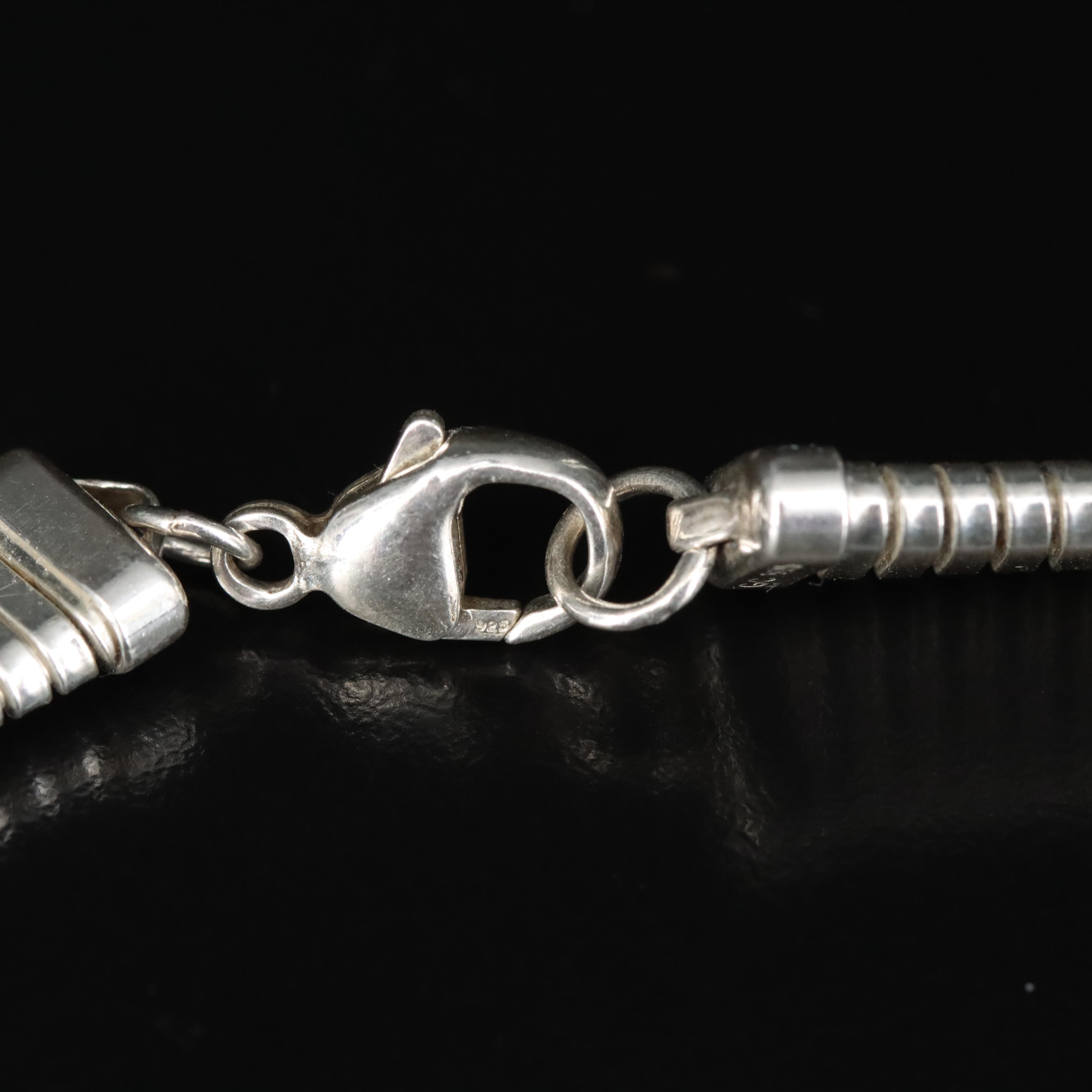 Sterling Tubogas Ring, Bracelet and Necklace Set