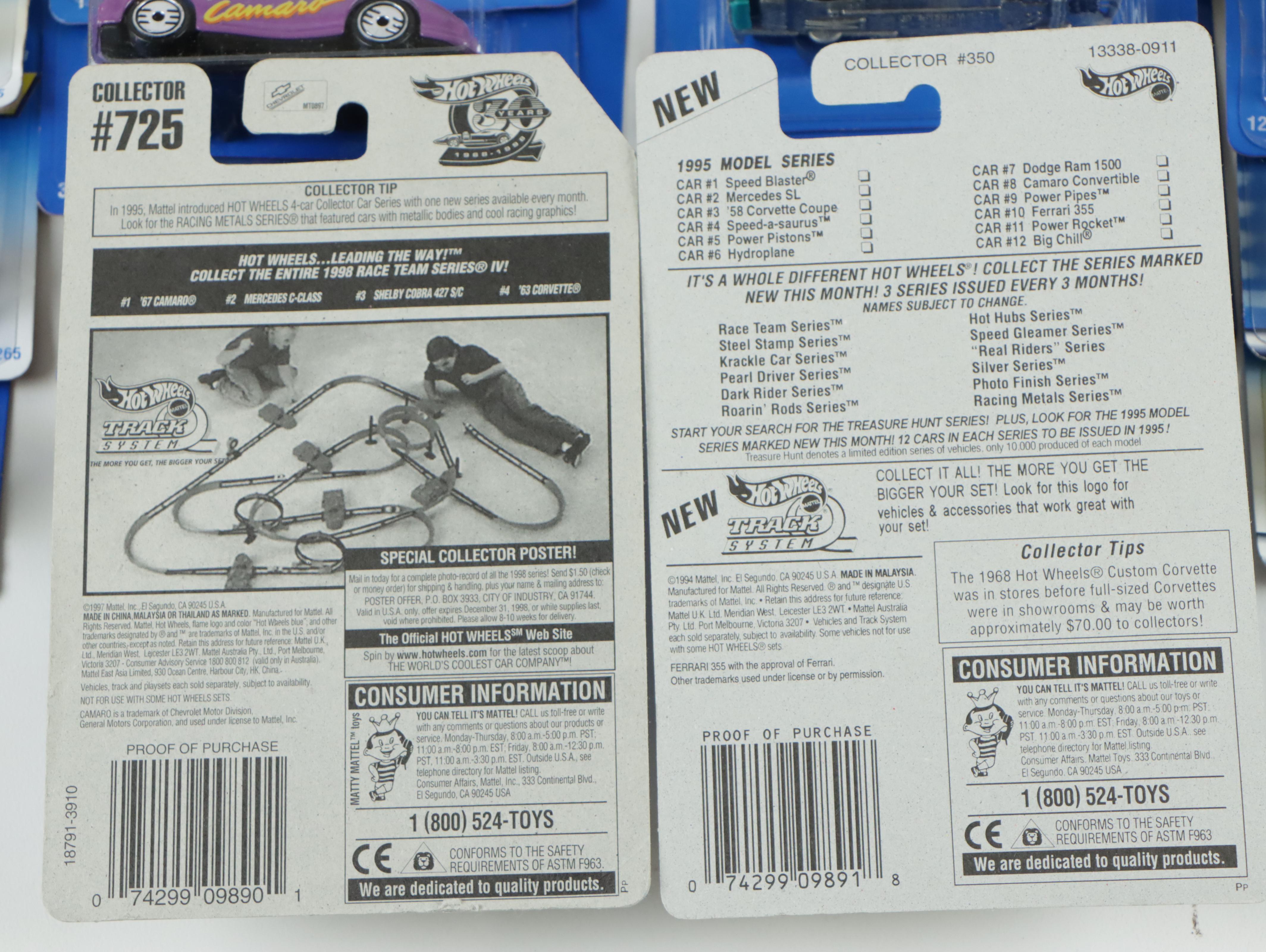 Mattel Hot Wheels Rolls-Royce Phantom, Ferrari 355, and Other Toy Cars