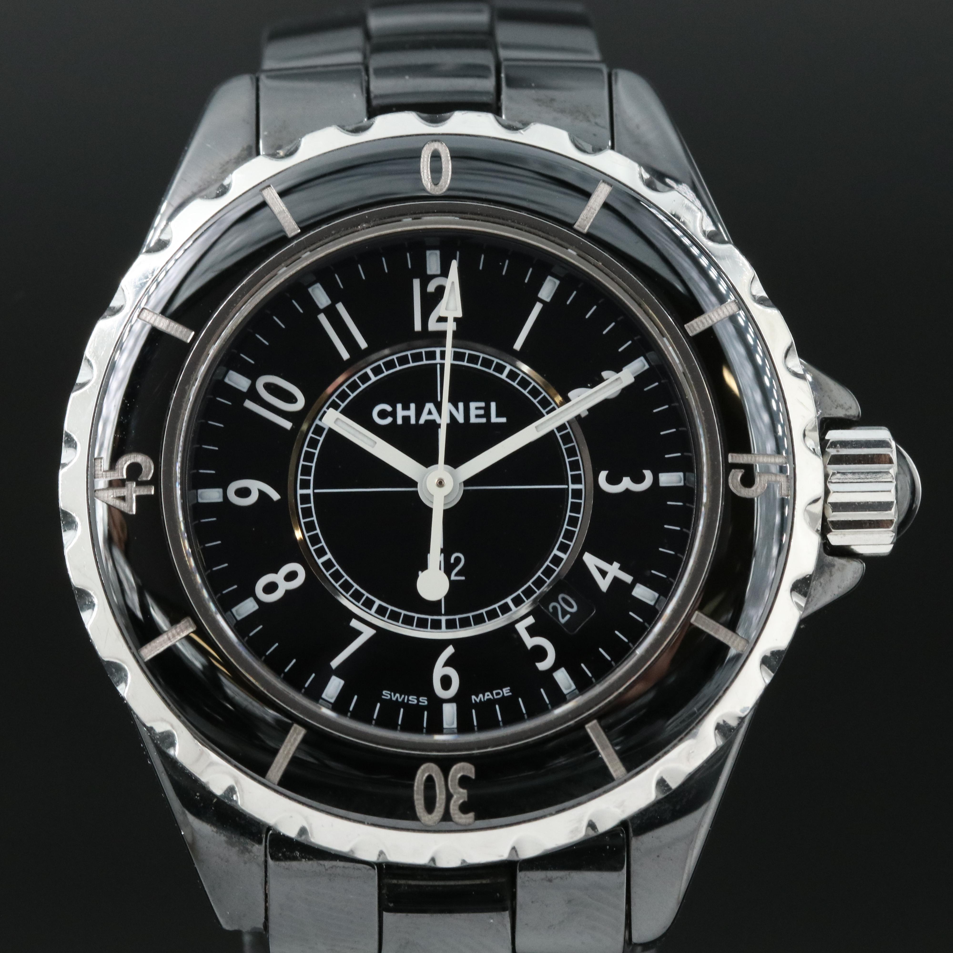 Chanel J12 Black Ceramic 34MM Quartz Watch