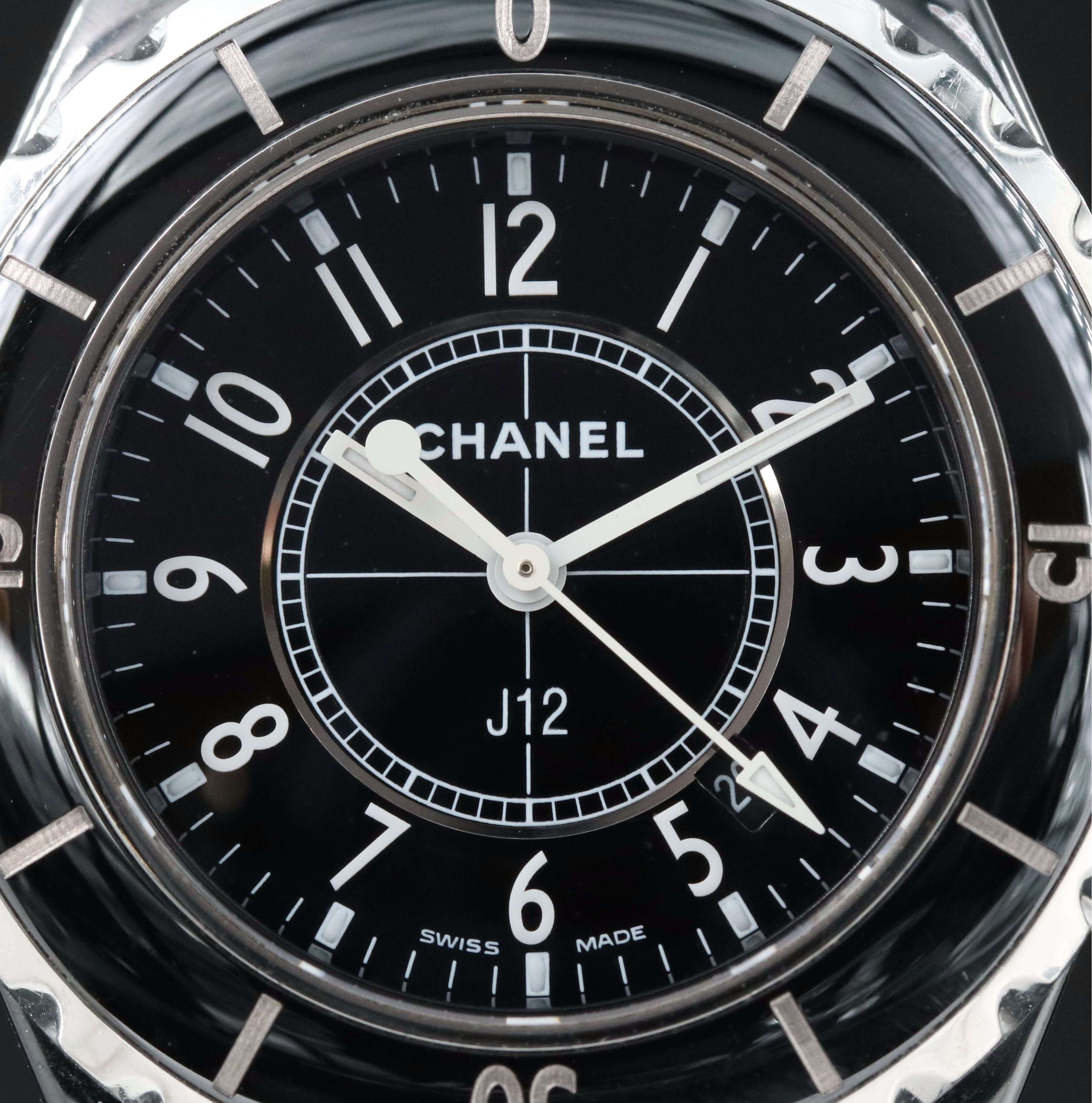 Chanel J12 Black Ceramic 34MM Quartz Watch