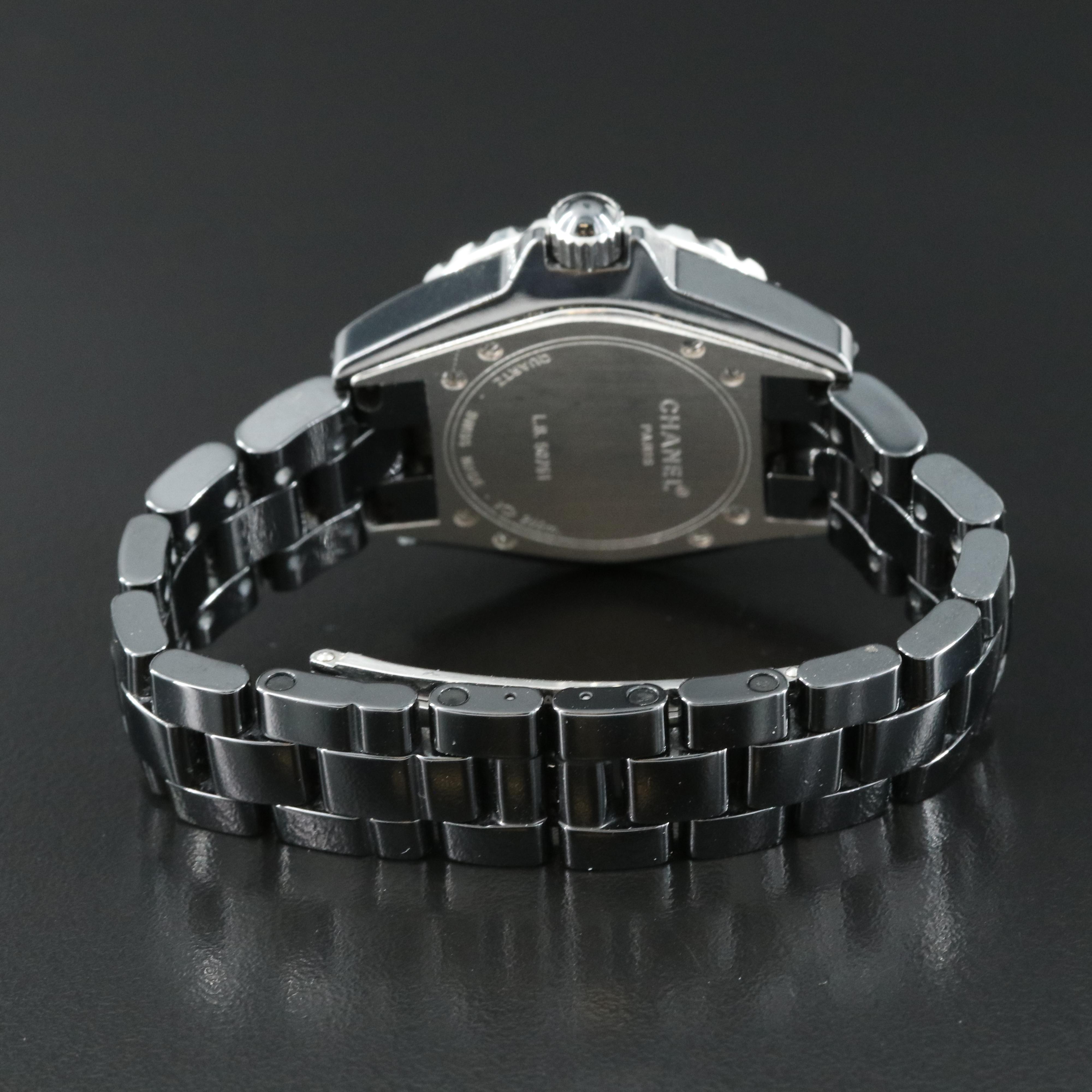 Chanel J12 Black Ceramic 34MM Quartz Watch