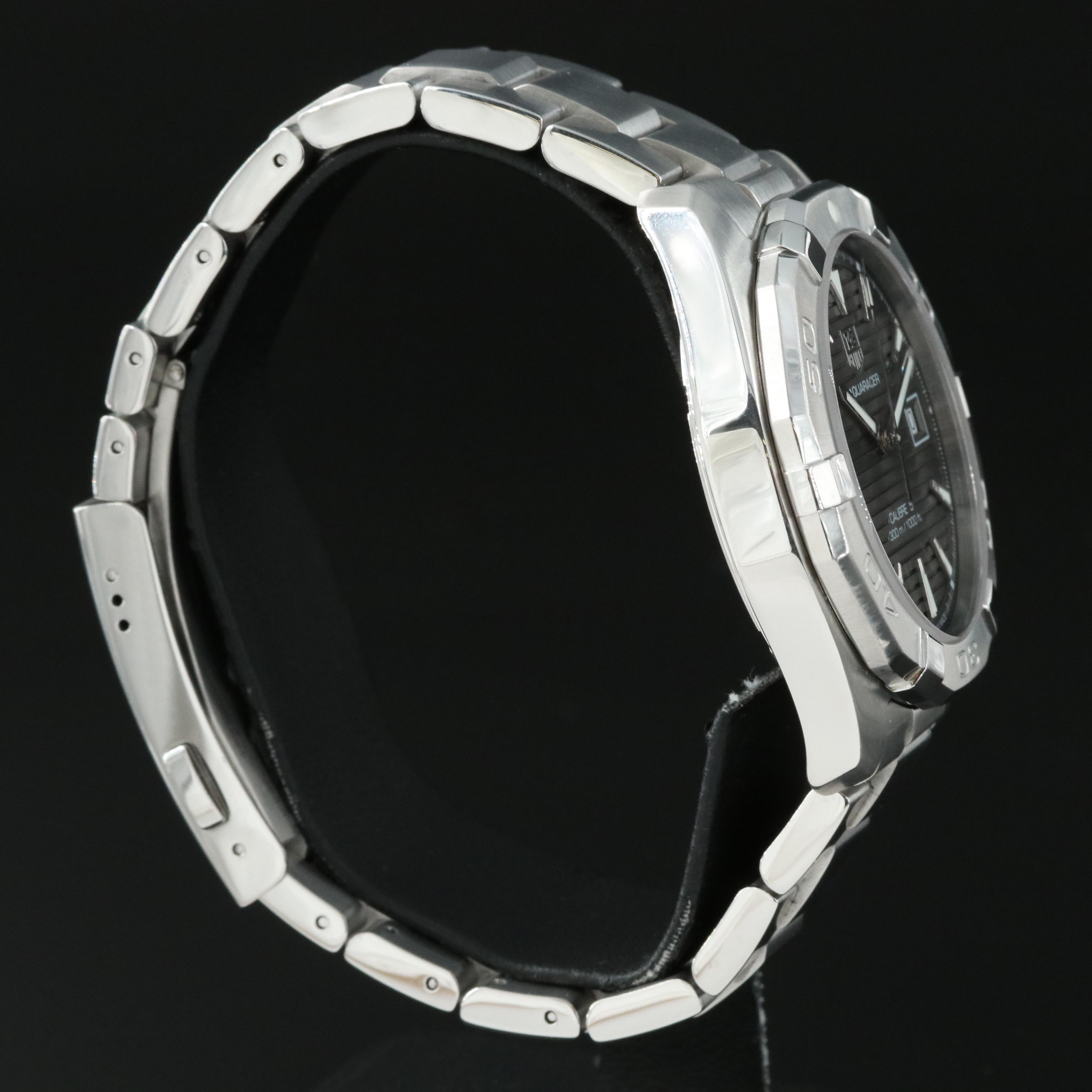 TAG Heuer Aquaracer Grey Steel Calibre 5 40.5MM Automatic Watch