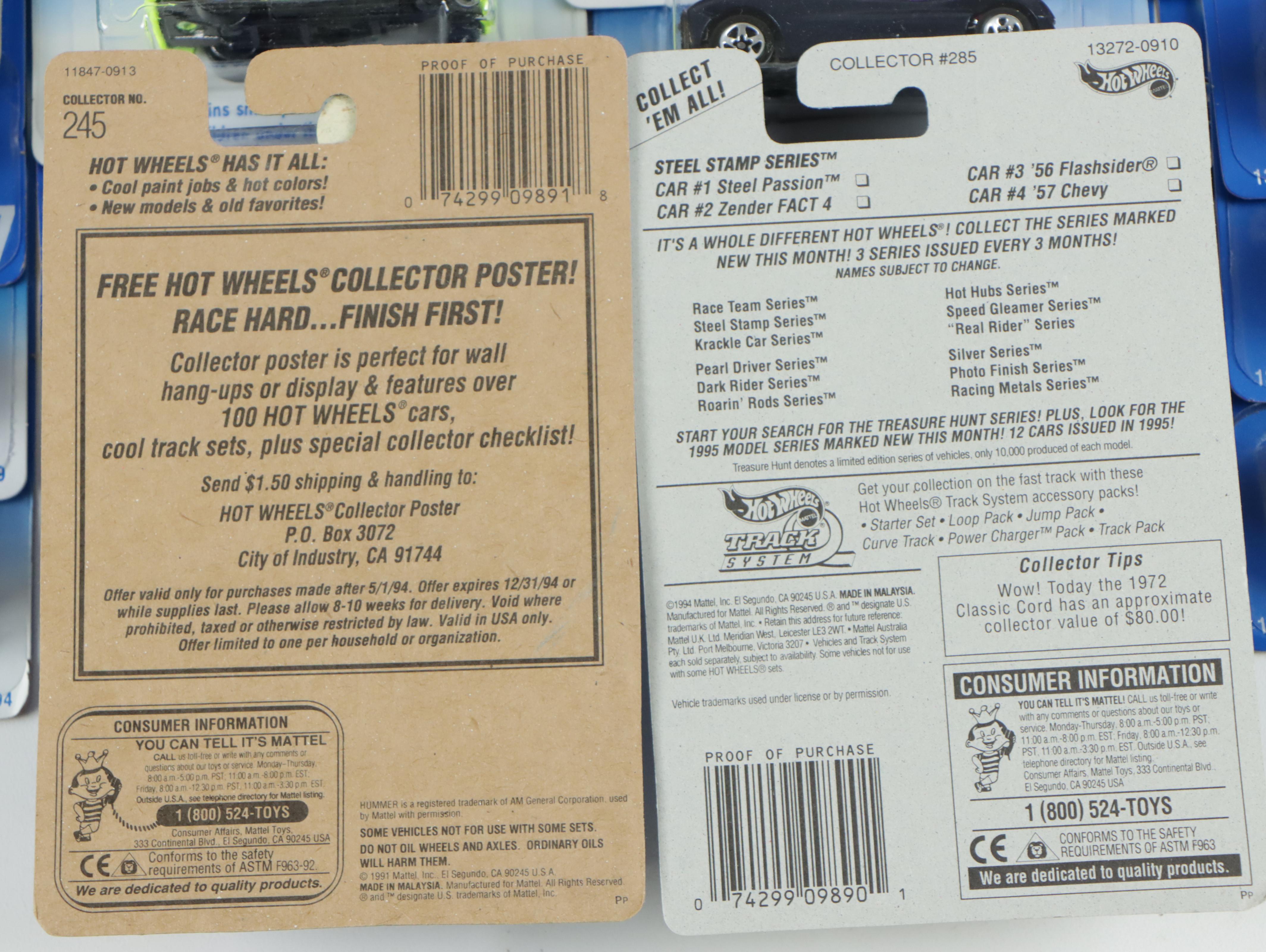 Mattel Hot Wheels Lamborghini Diablo, Corvette Stingray and More Mattel Toy Cars