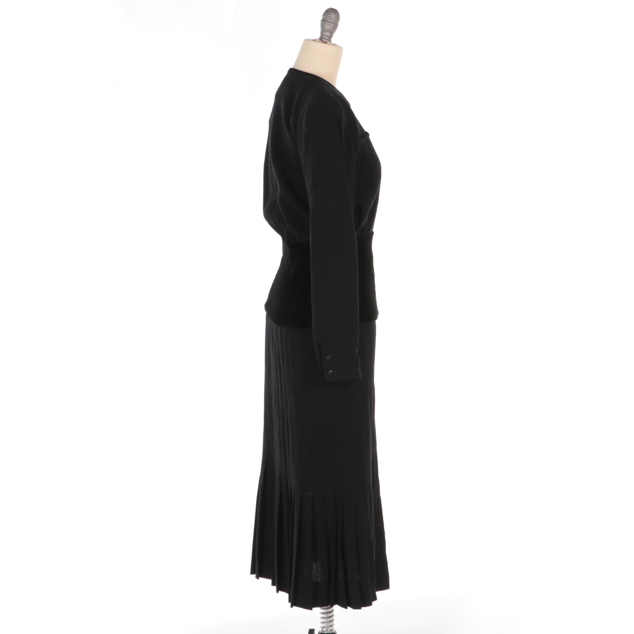 Valentino Boutique Black Long Sleeve Dress
