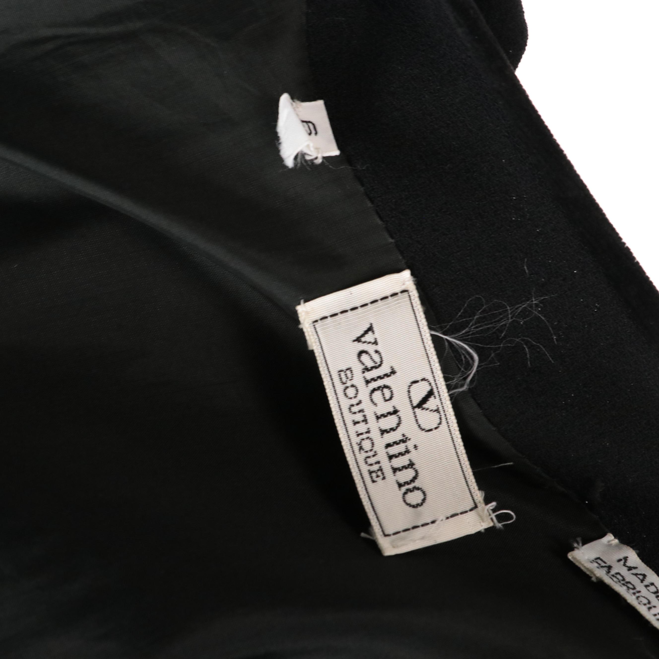 Valentino Boutique Black Long Sleeve Dress