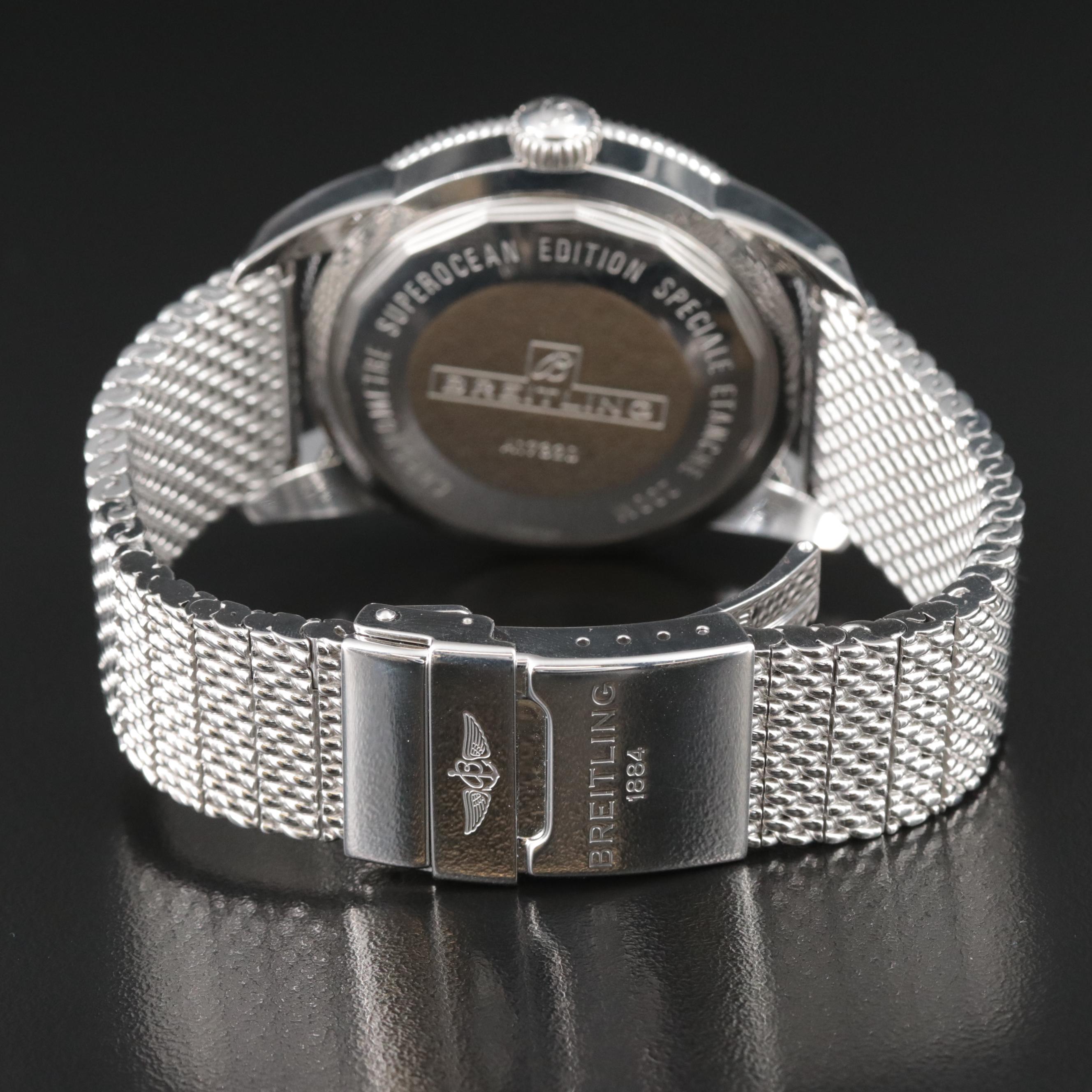 Breitling SuperOcean Heritage 46 Black Steel Automatic Watch