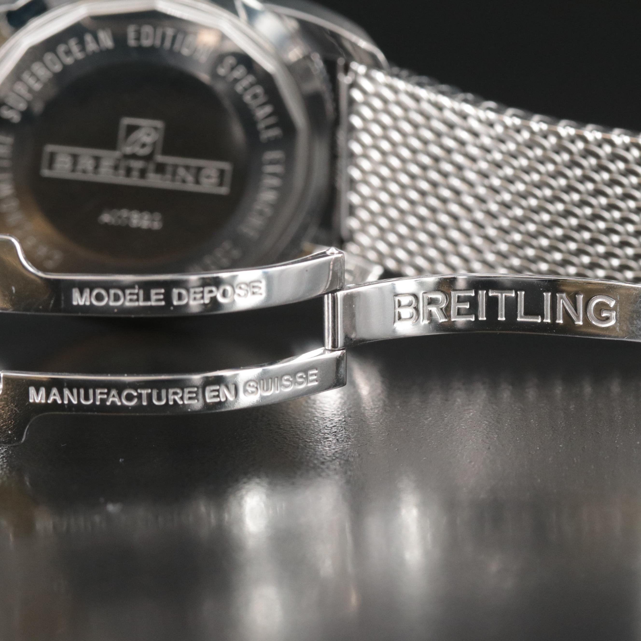 Breitling SuperOcean Heritage 46 Black Steel Automatic Watch