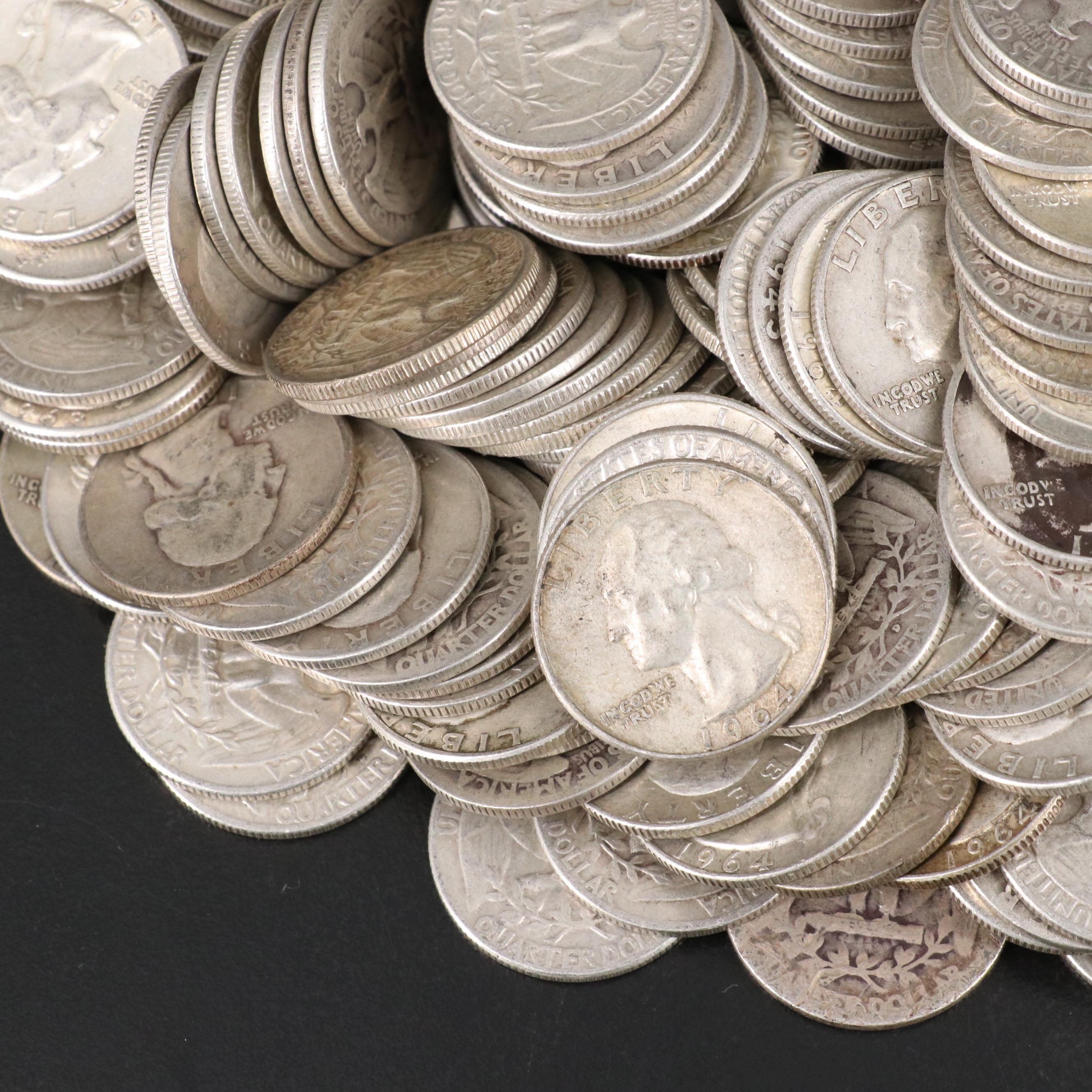 276 Washington Silver Quarters