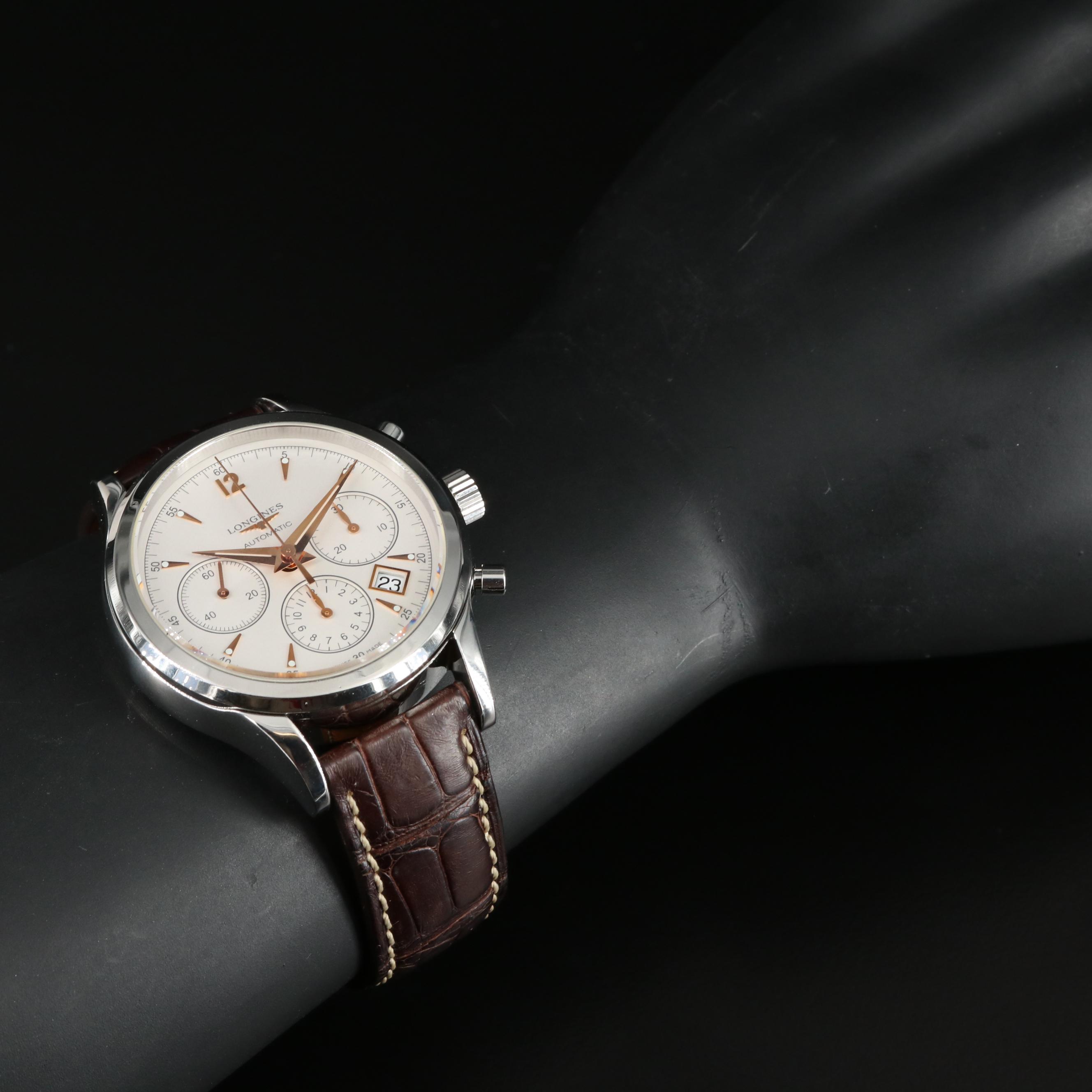 Longines Heritage Column-Wheel Chronograph 41MM Steel Automatic Watch